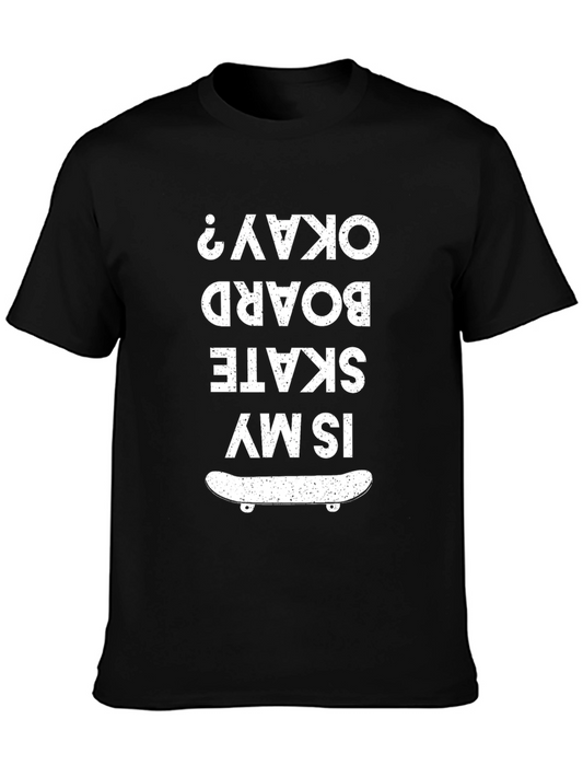 Skate Board Okay? Graphic Tee - Cool Skater T-Shirt