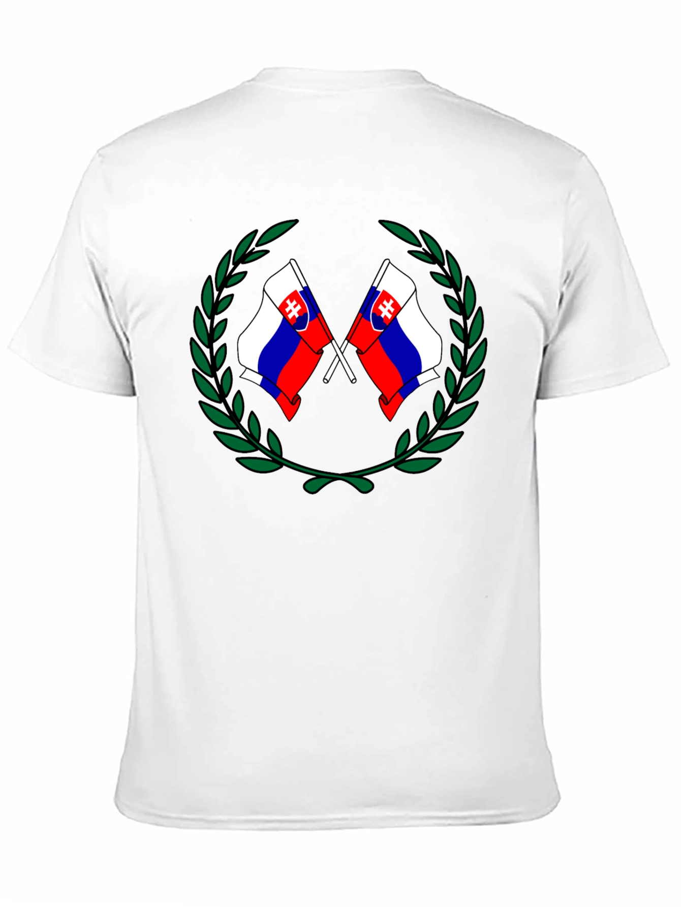Slovakian Flag T-Shirt - Black Graphic Tee