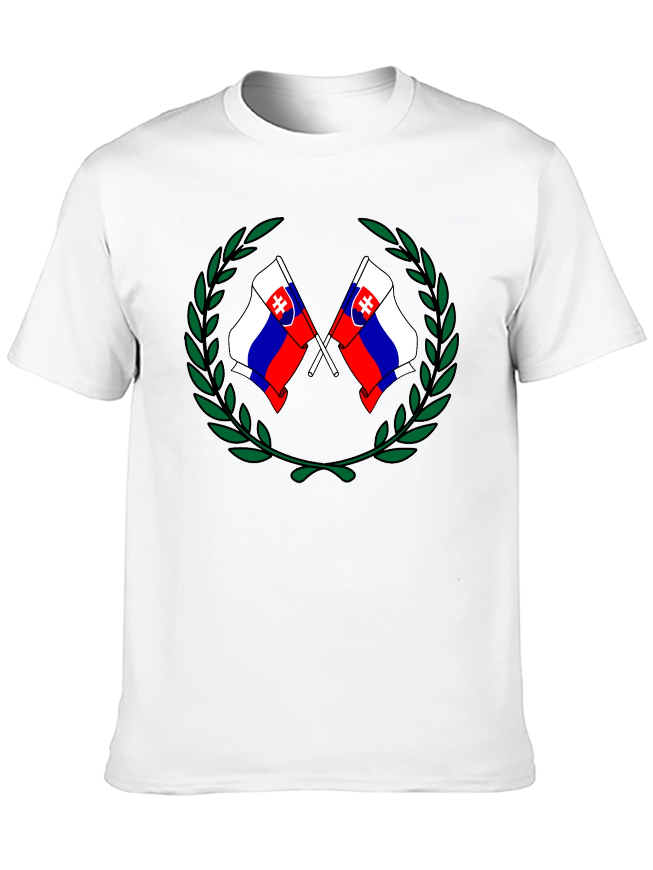 Slovakian Flag T-Shirt - Black Graphic Tee