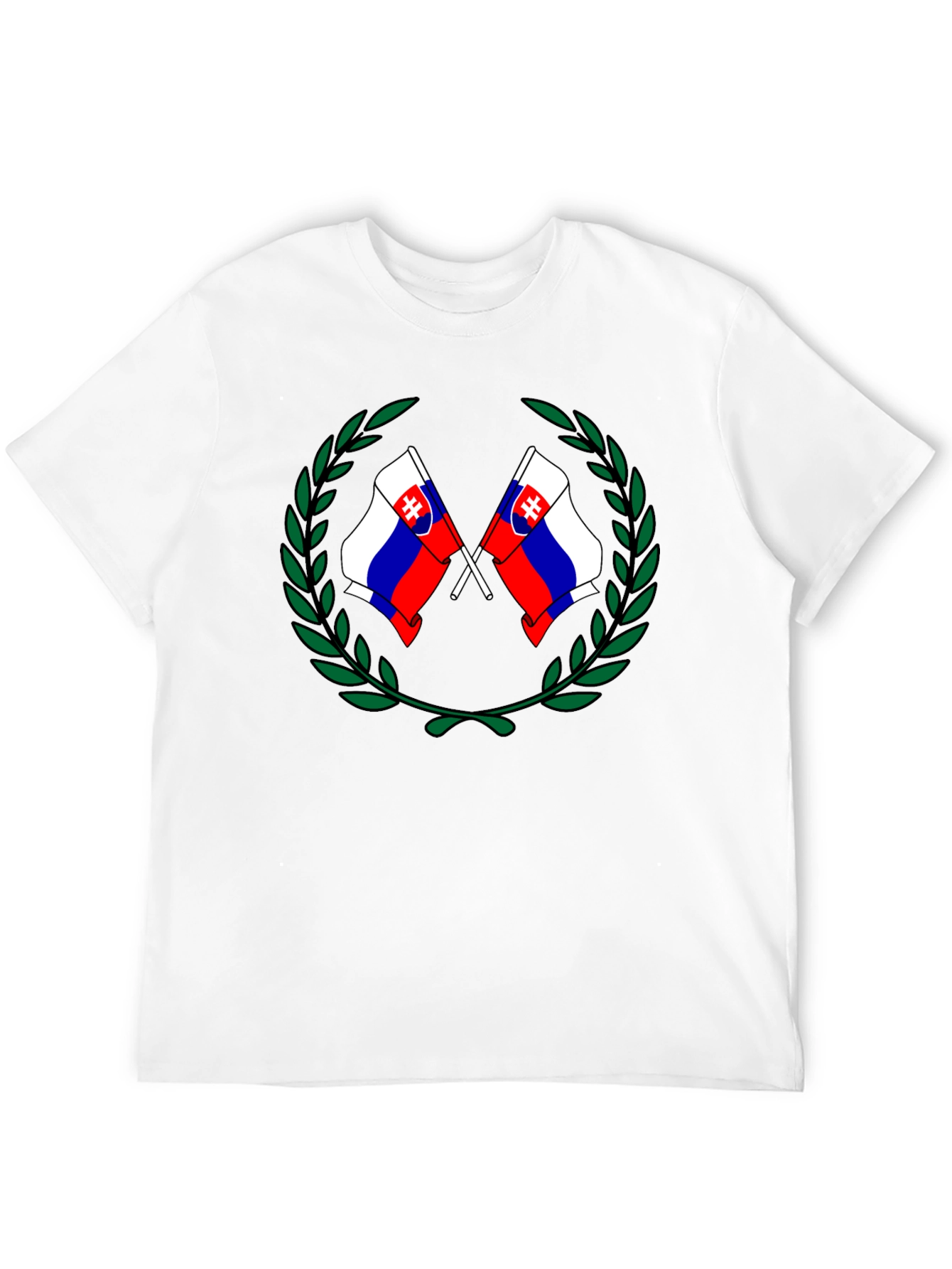 Slovakian Flag T-Shirt - Black Graphic Tee