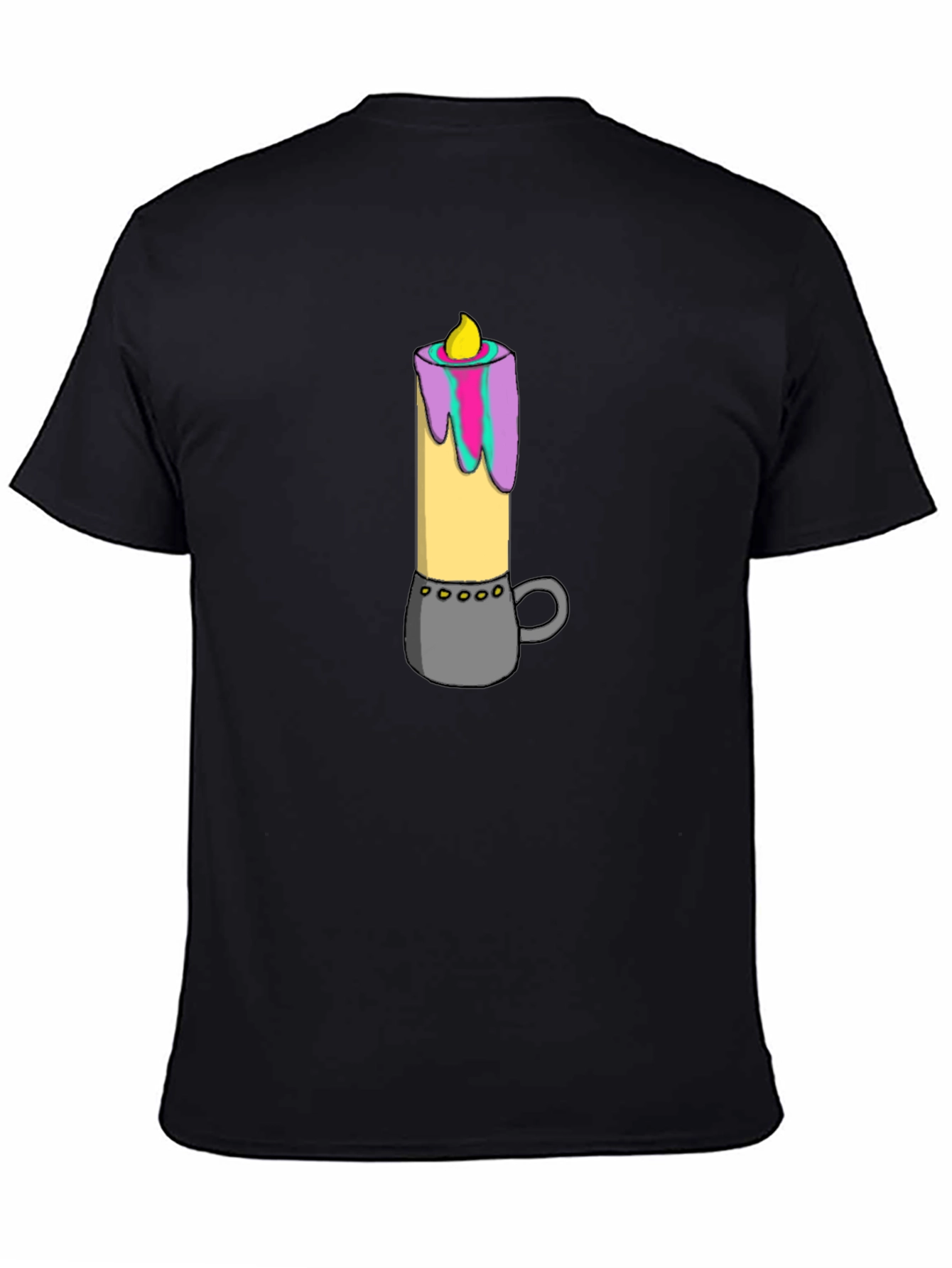 Candle Graphic Tee - Quirky Comfort