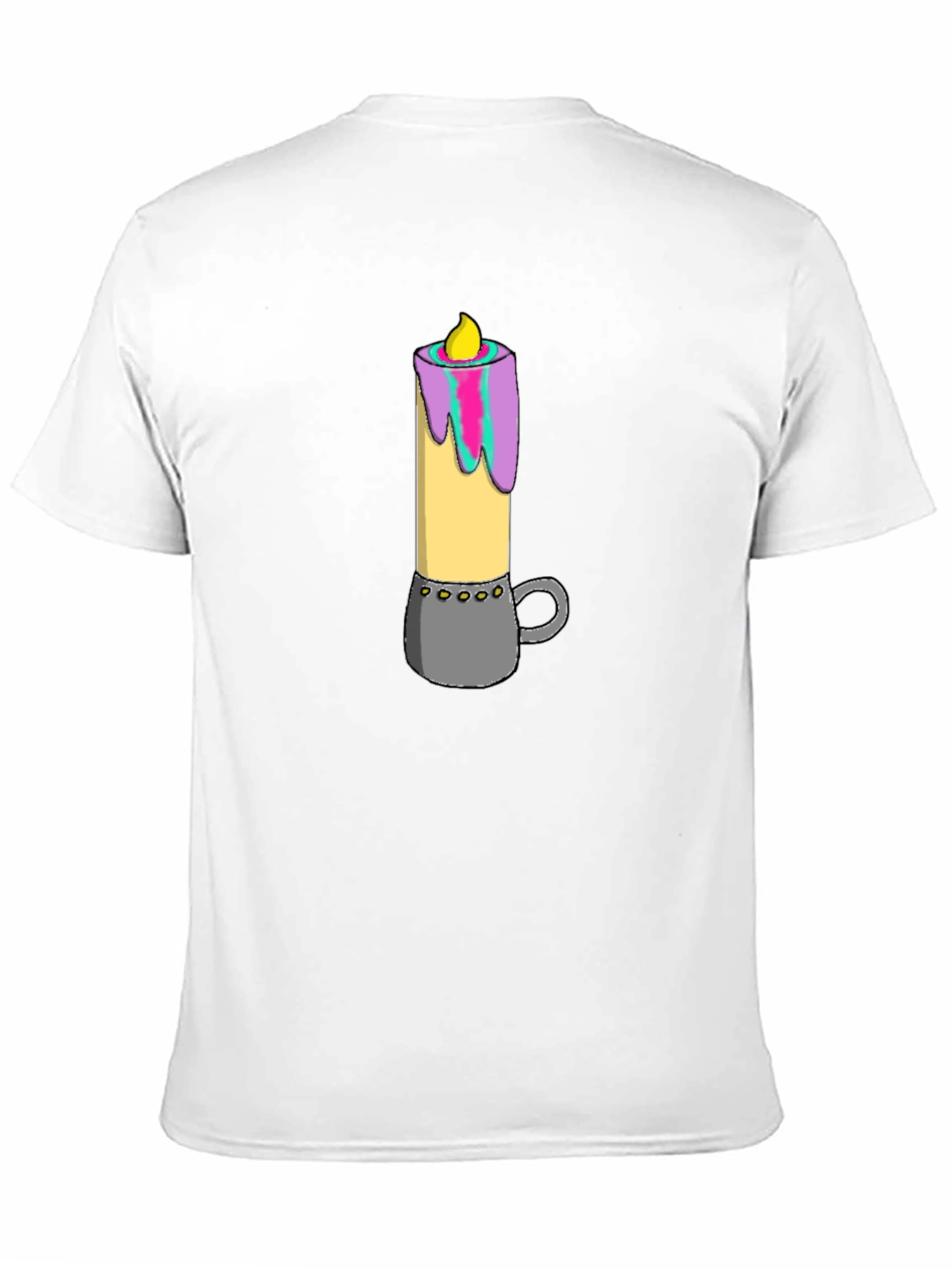 Candle Graphic Tee - Quirky Comfort