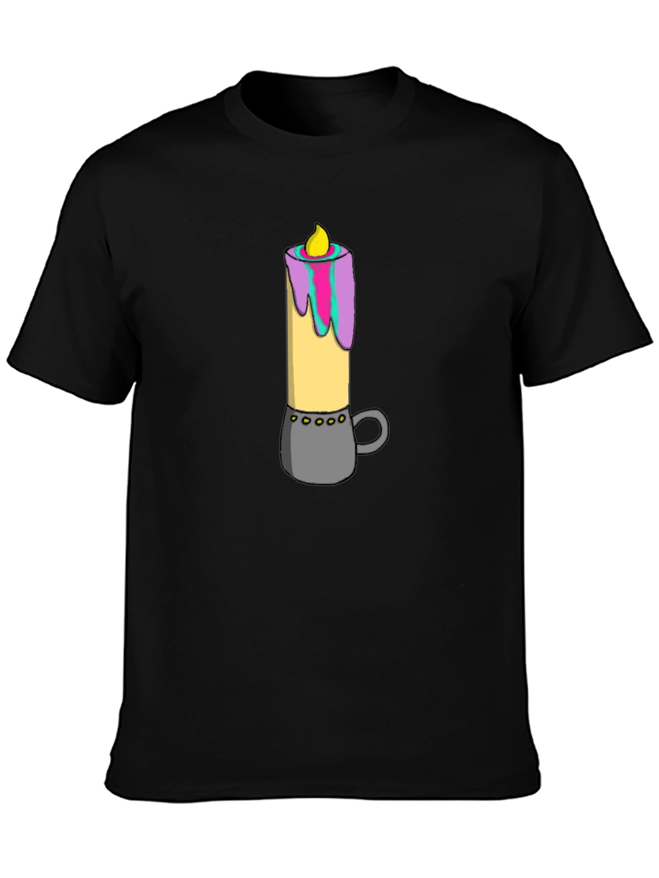 Candle Graphic Tee - Quirky Comfort
