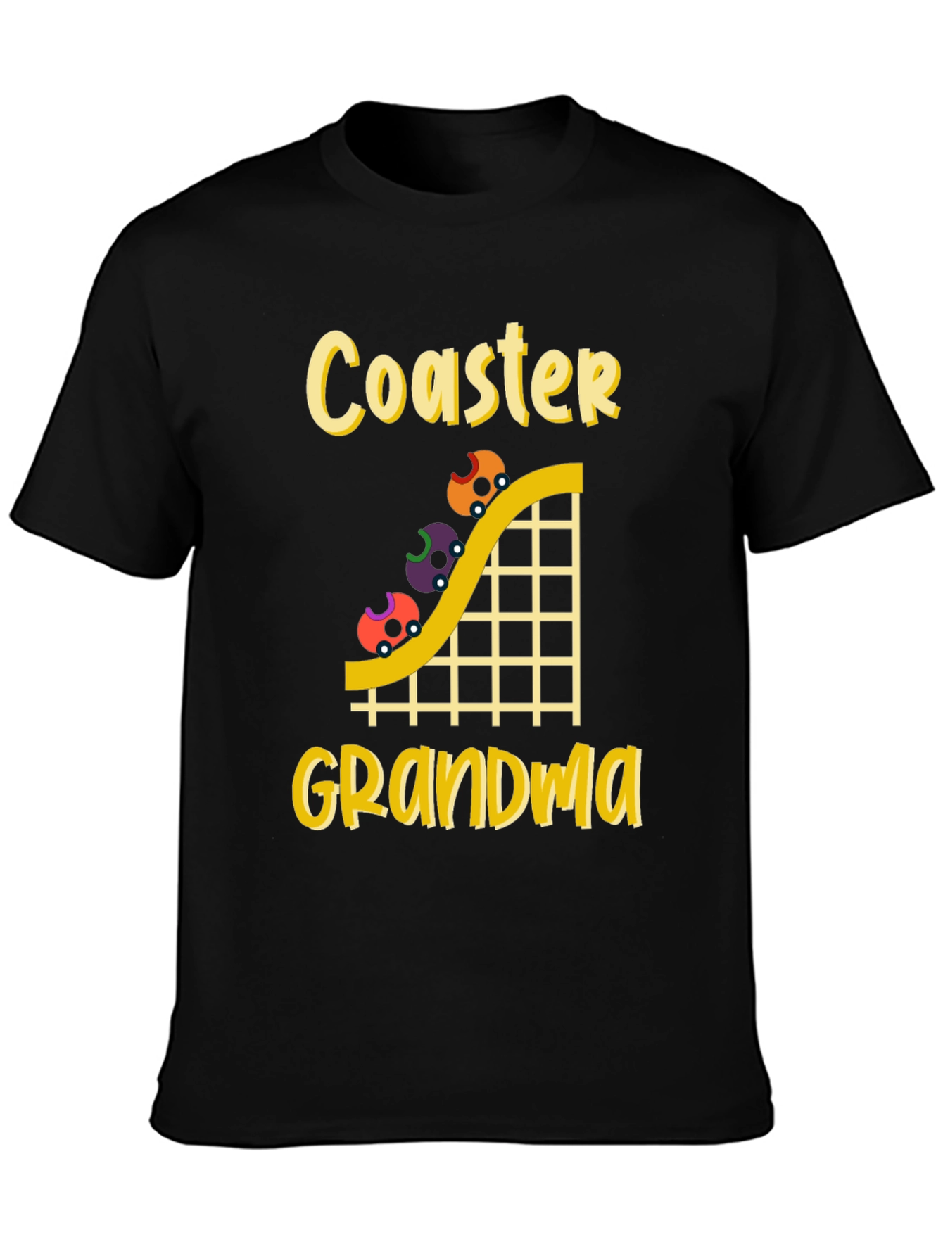 Coaster Grandma Black T-Shirt