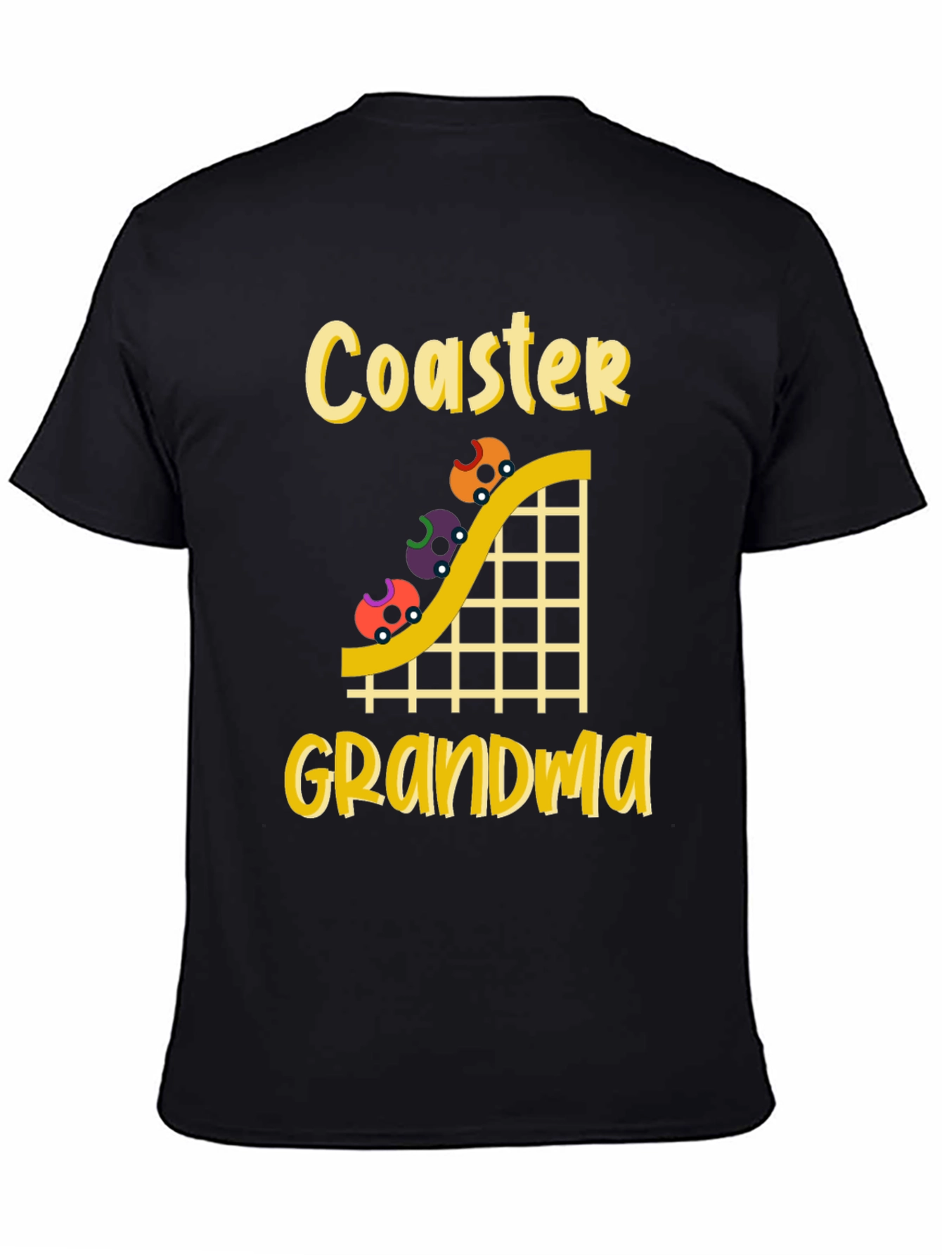 Coaster Grandma Black T-Shirt