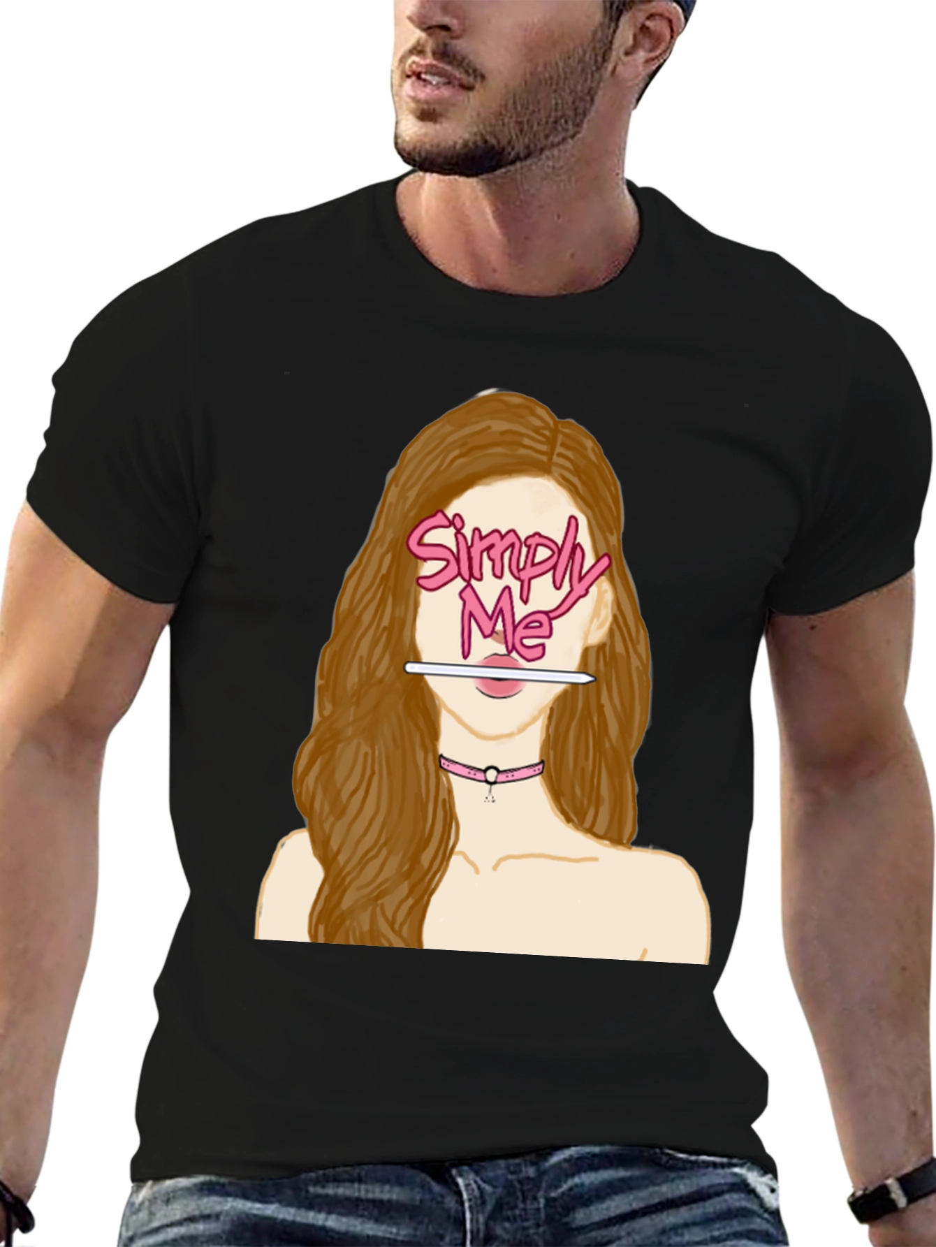 Simply Me Graphic T-Shirt - Black