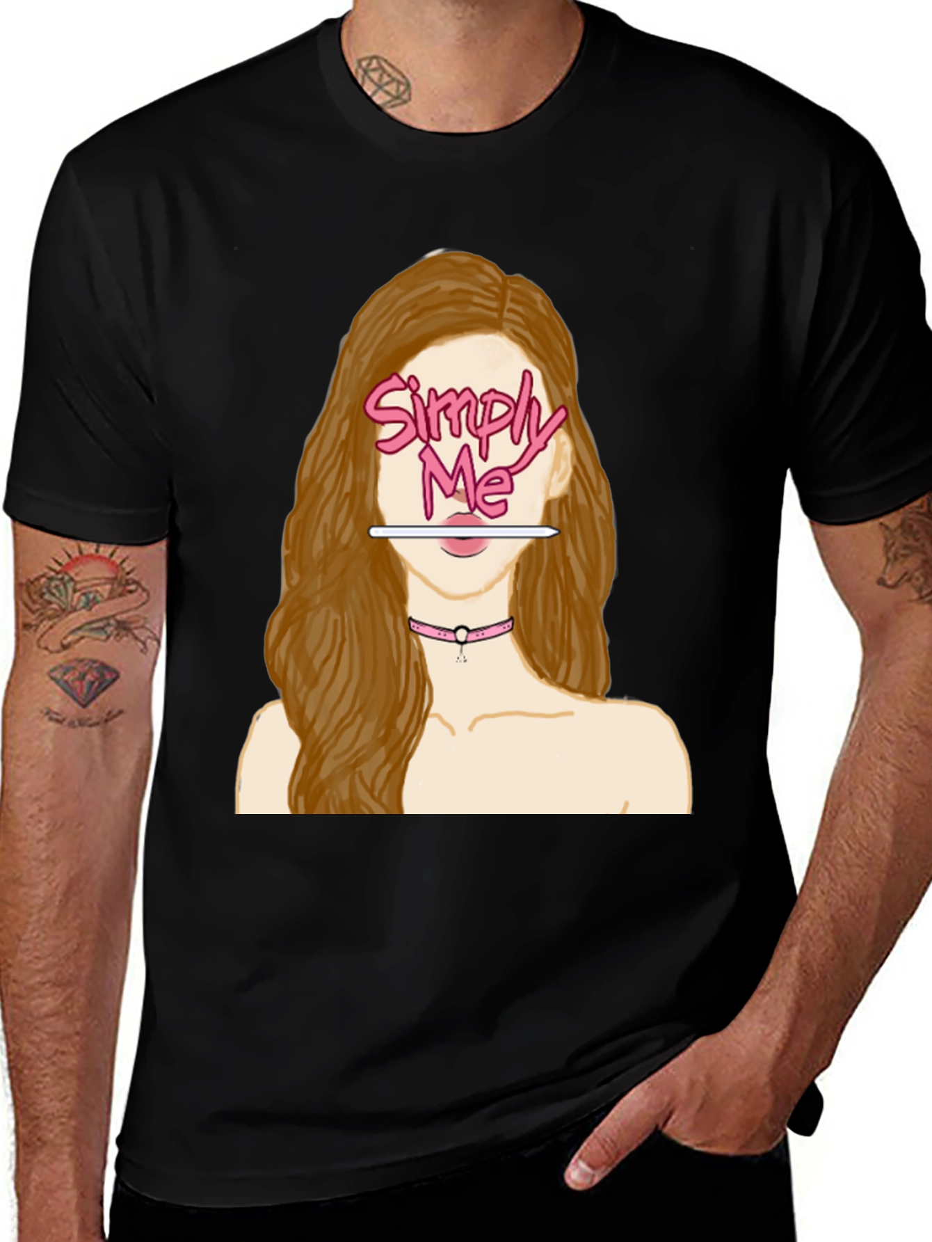 Simply Me Graphic T-Shirt - Black
