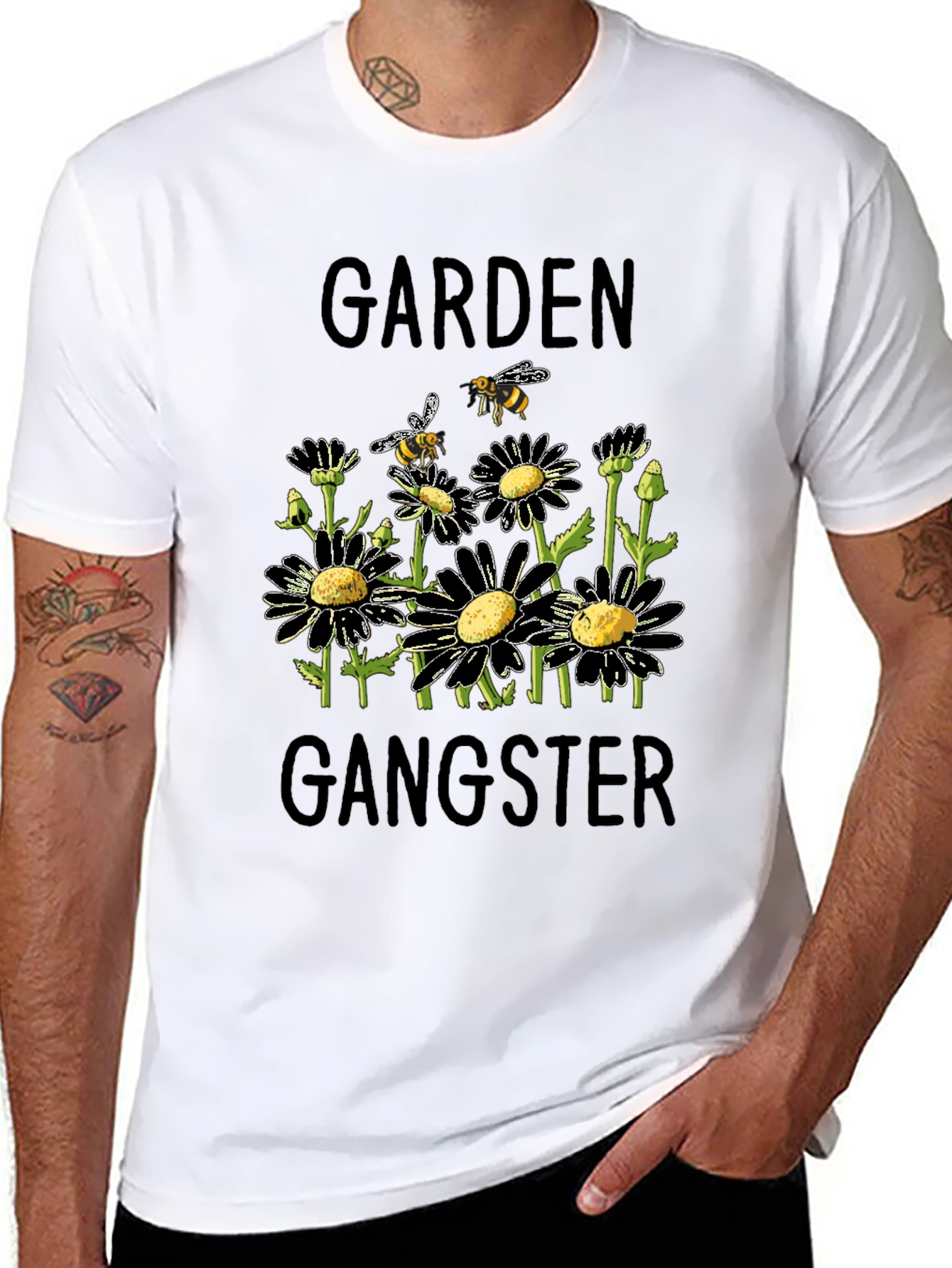 Garden Gangster Black T-Shirt