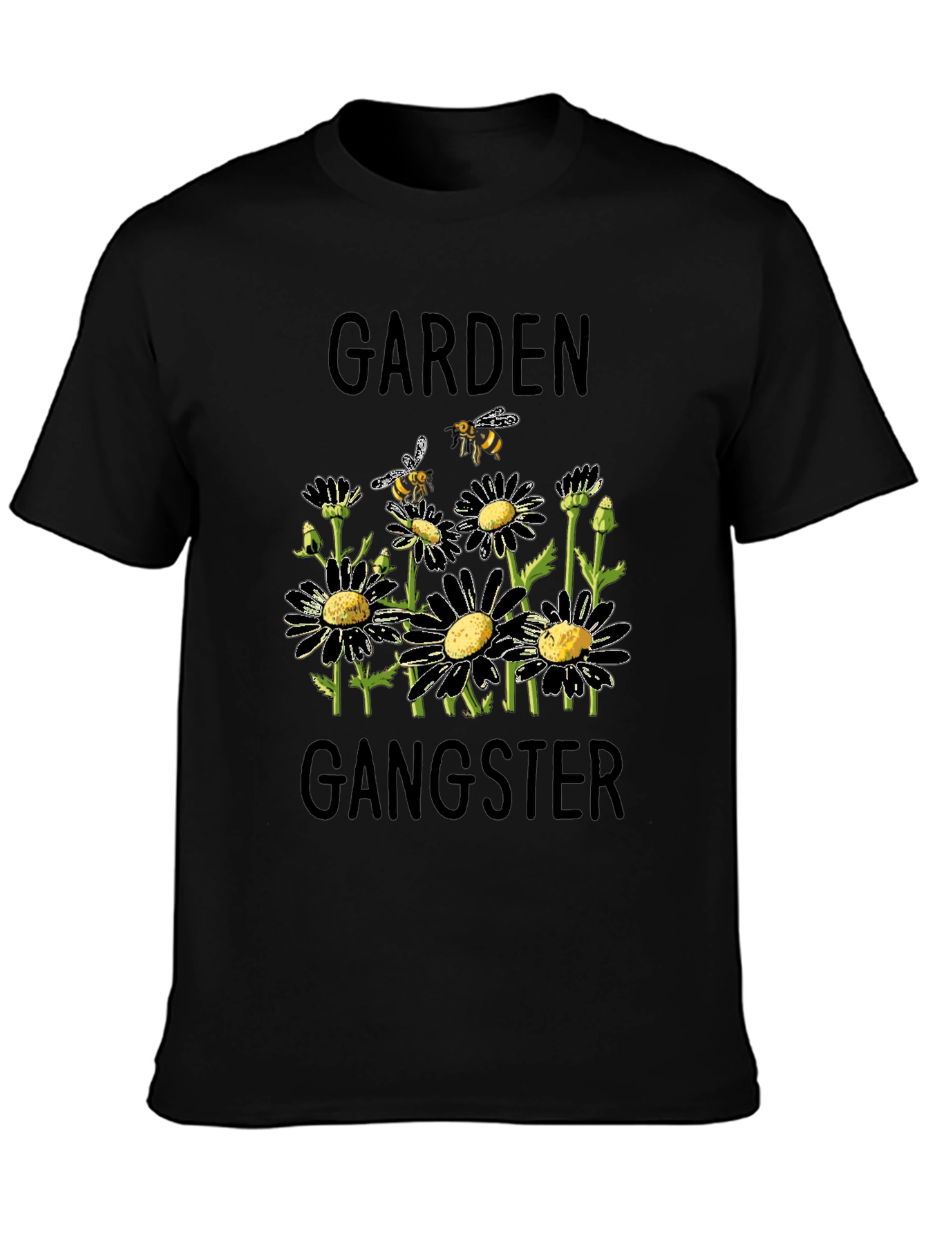 Garden Gangster Black T-Shirt