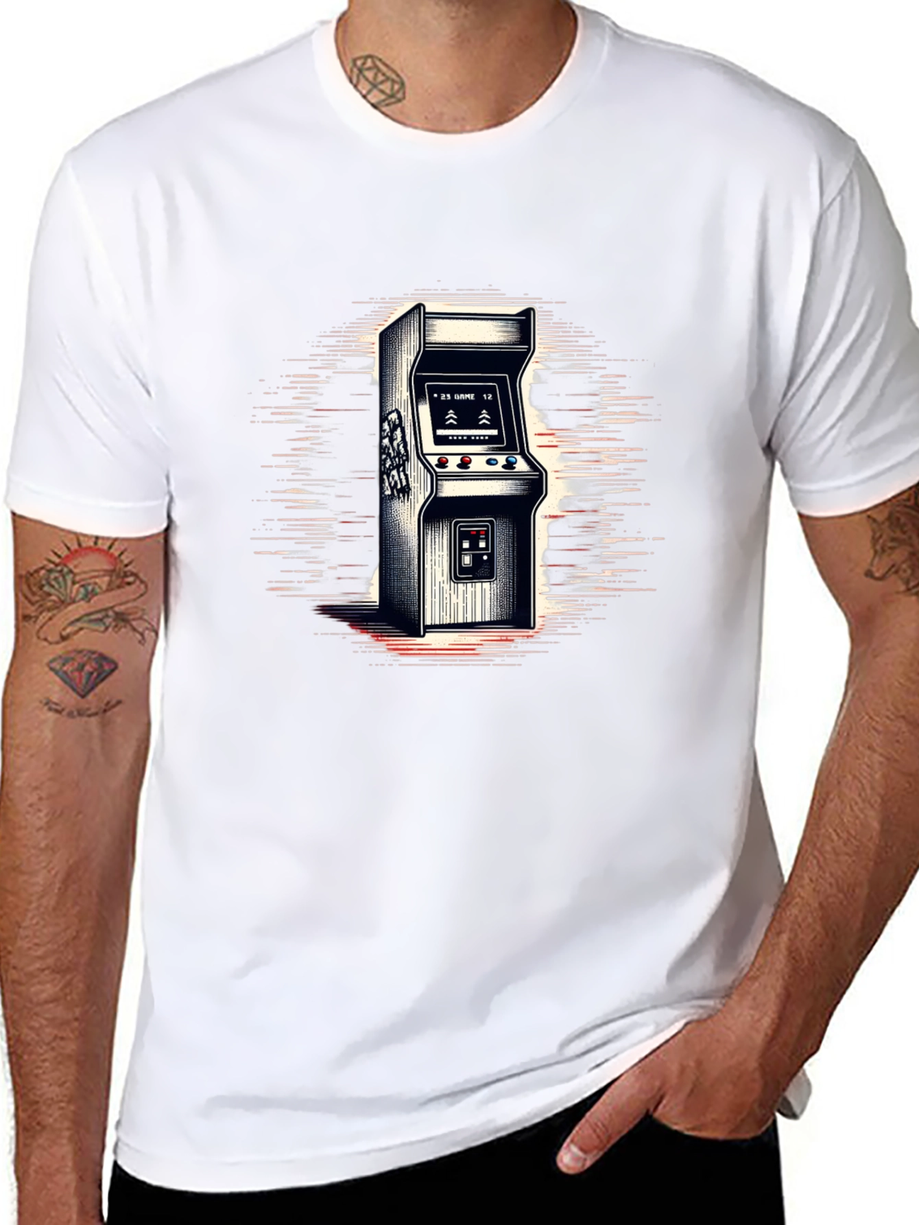 Retro Arcade Game T-Shirt - Classic Gamer Style