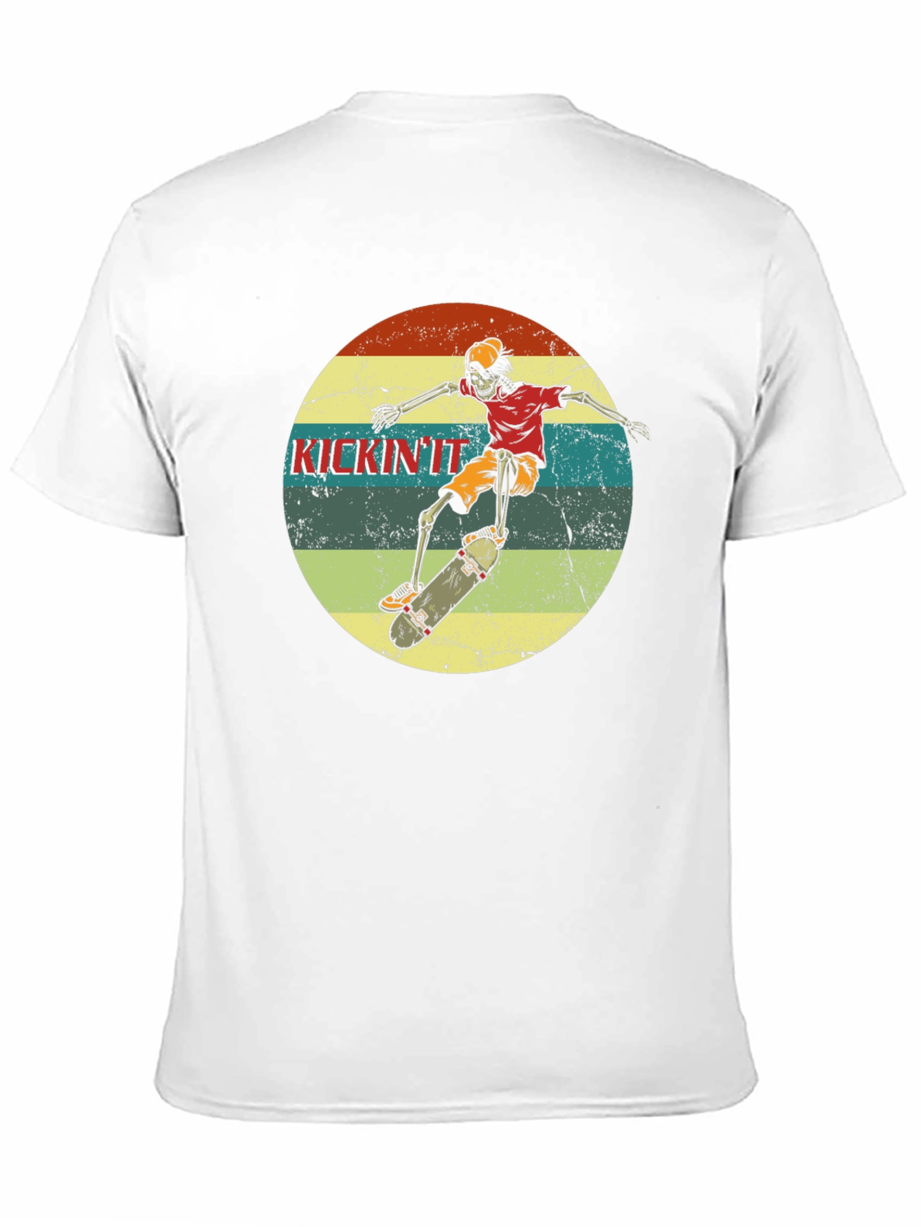 Skateboard Skeleton Graphic Tee - Kickin It