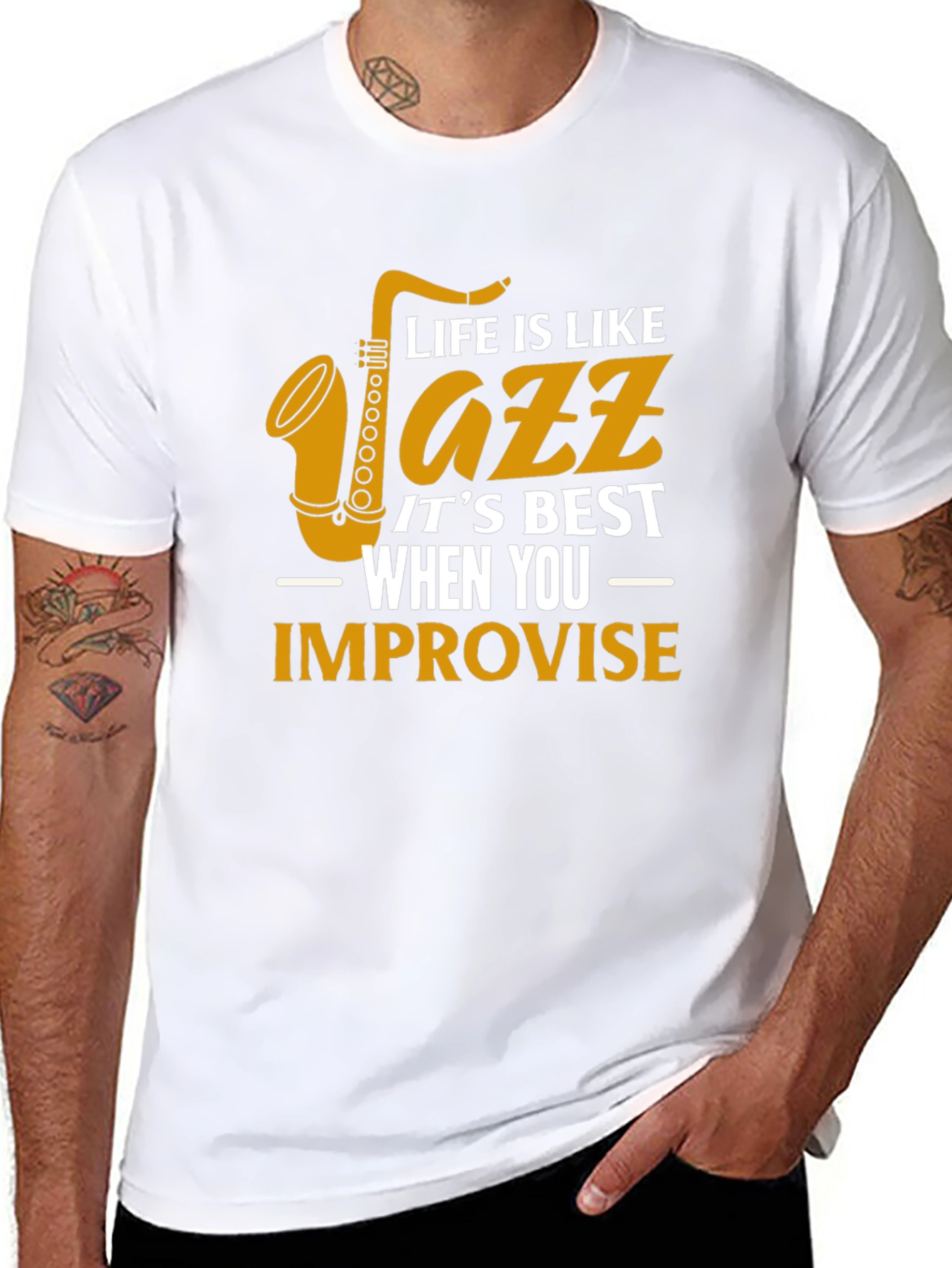 Life is Like Jazz Graphic T-Shirt