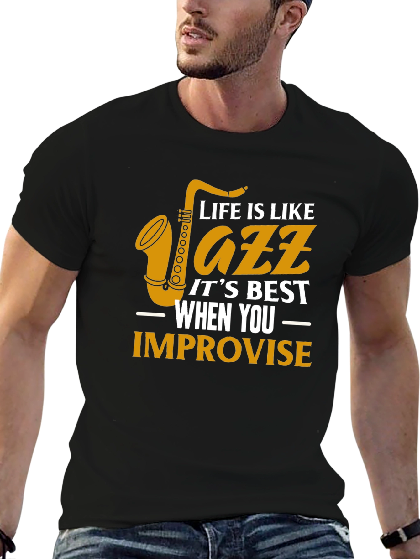Life is Like Jazz Graphic T-Shirt