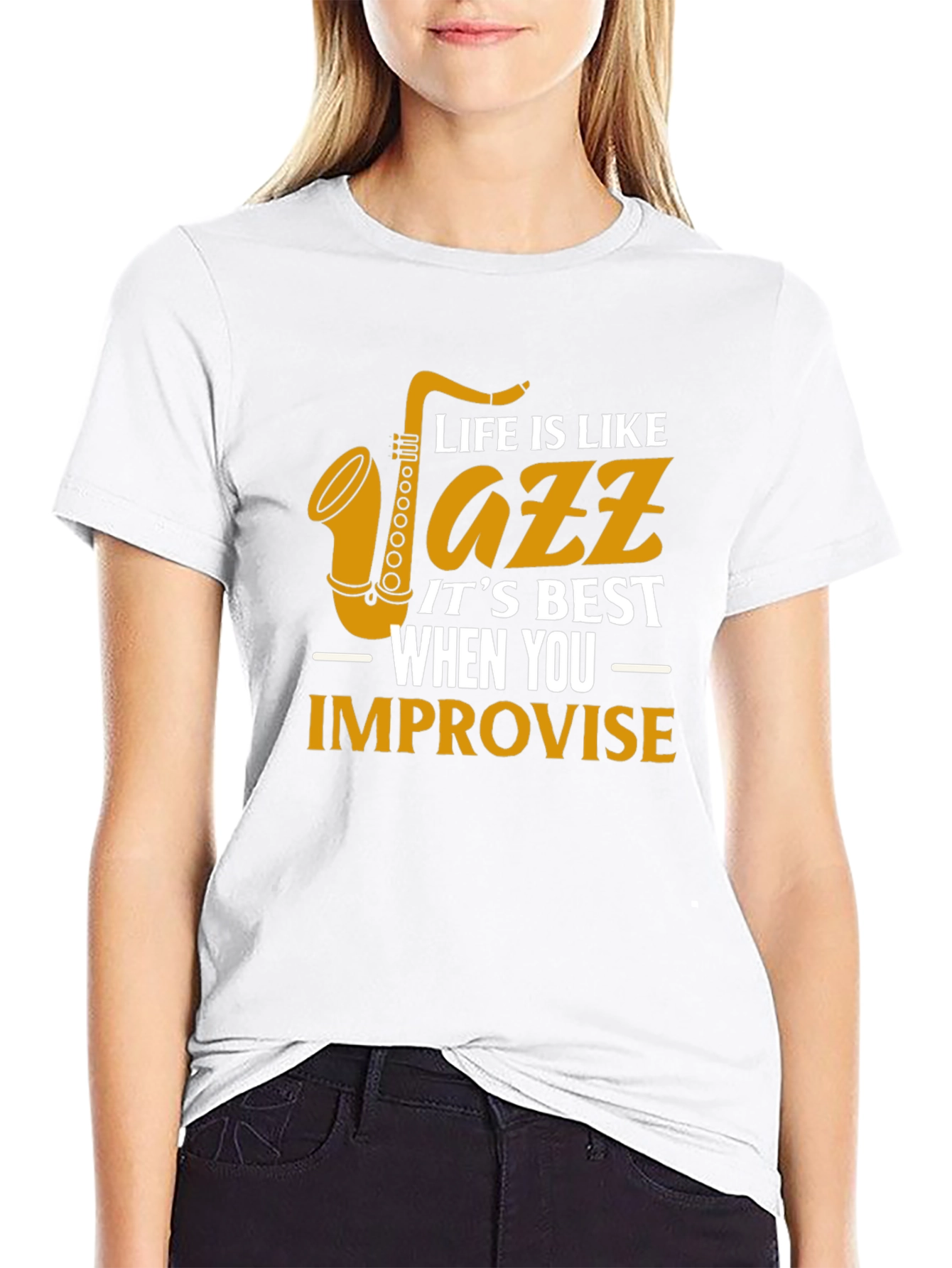 Life is Like Jazz Graphic T-Shirt
