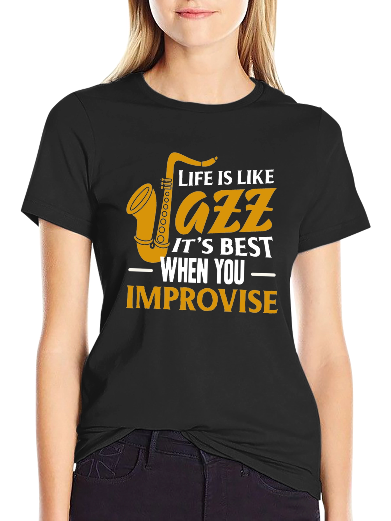 Life is Like Jazz Graphic T-Shirt