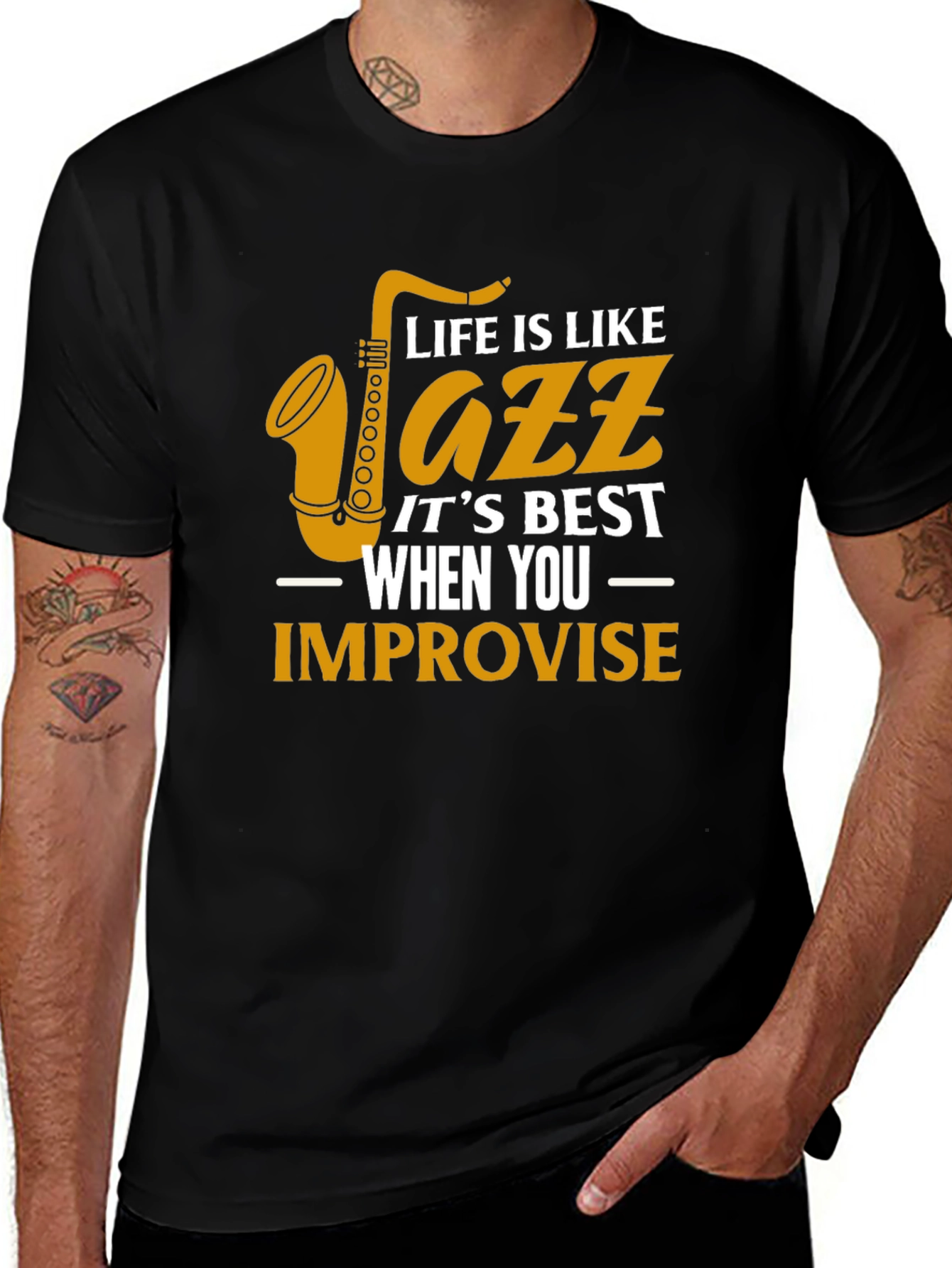 Life is Like Jazz Graphic T-Shirt