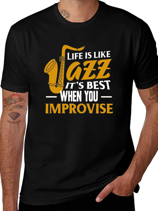 Life is Like Jazz Graphic T-Shirt