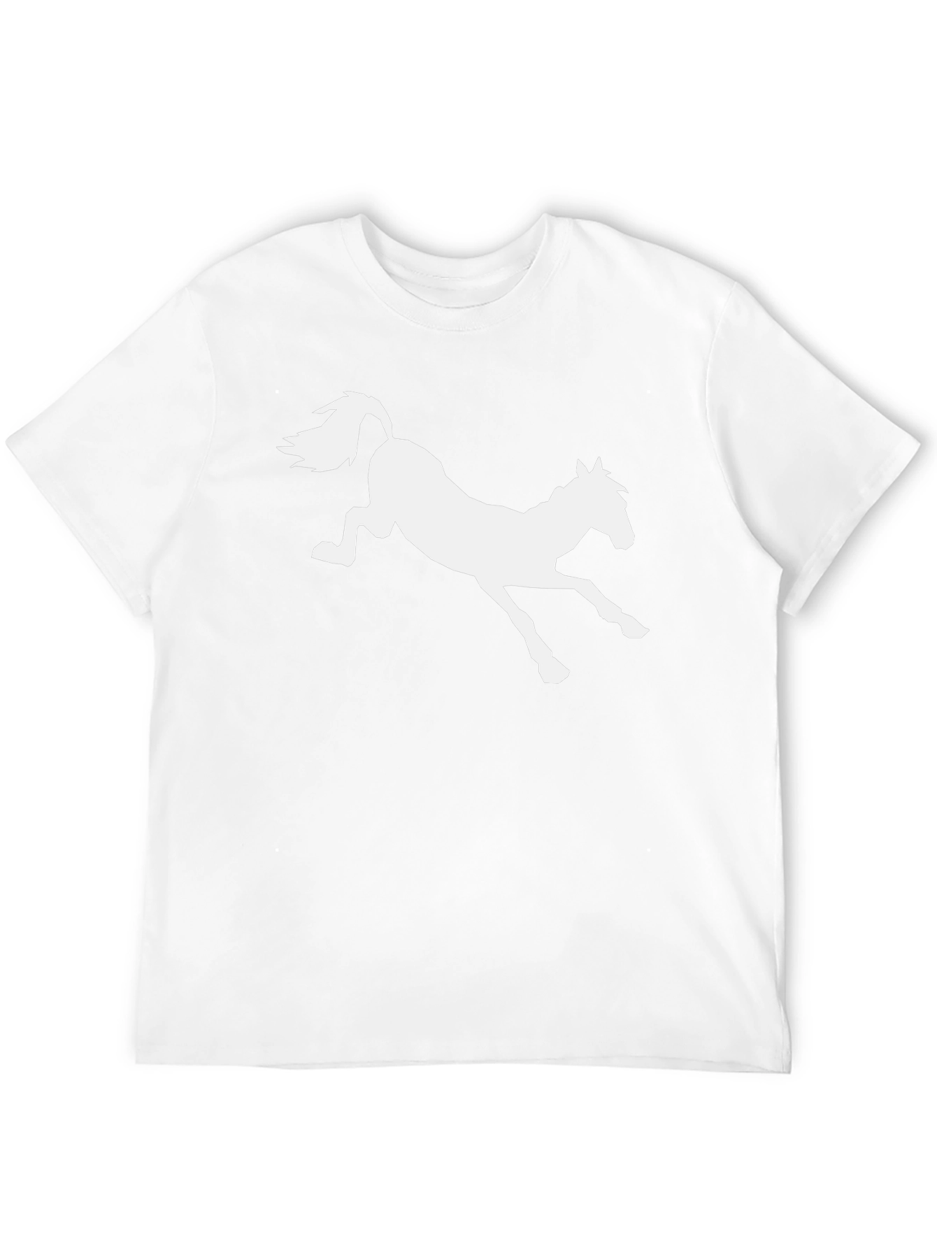 Horse Silhouette Black T-Shirt