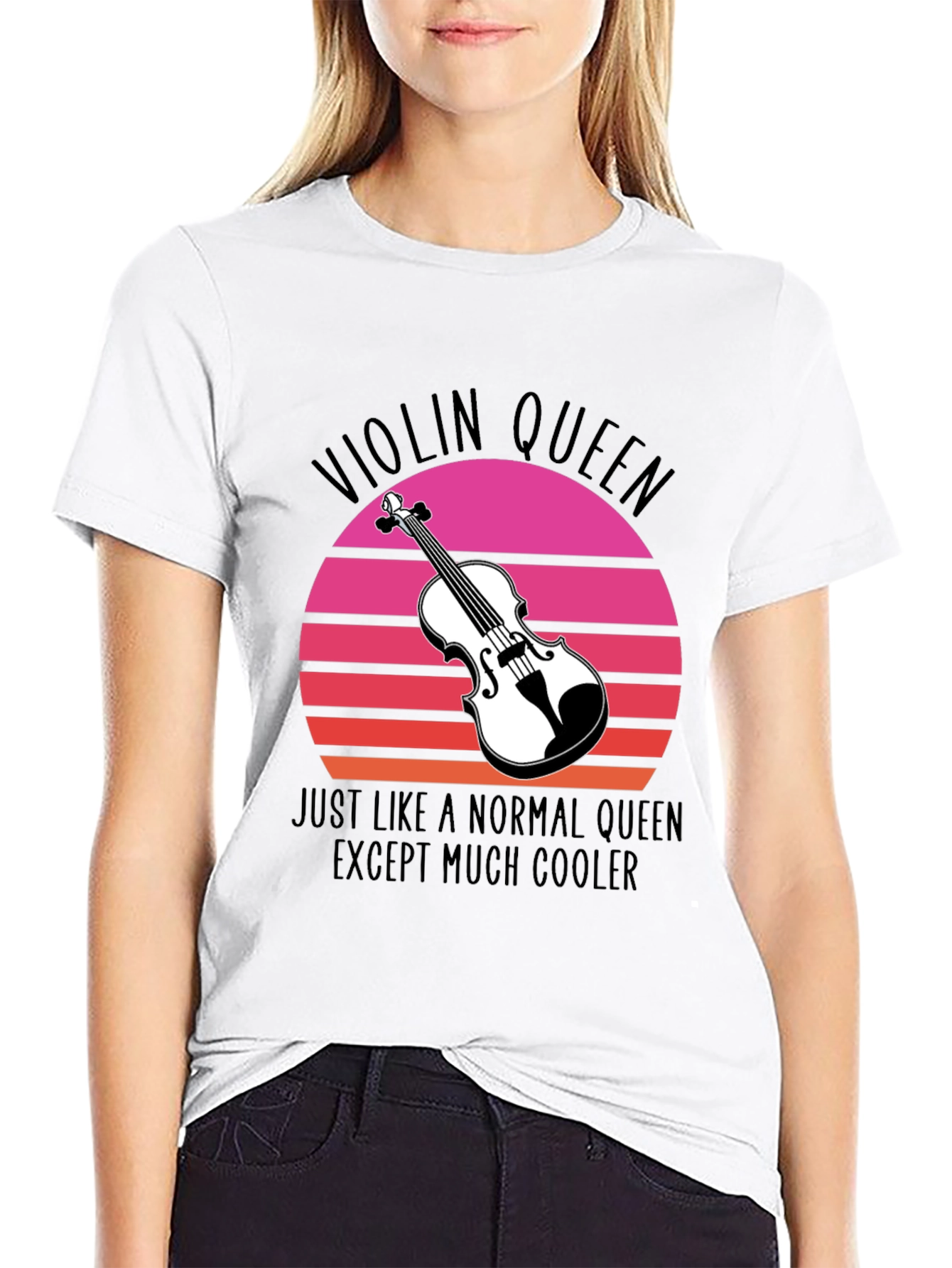 Violin Queen T-Shirt - Musician Novelty Tee
