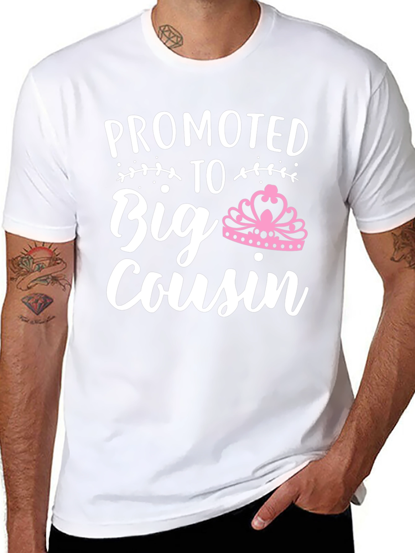 Promoted to Big Cousin T-Shirt - Black Tee