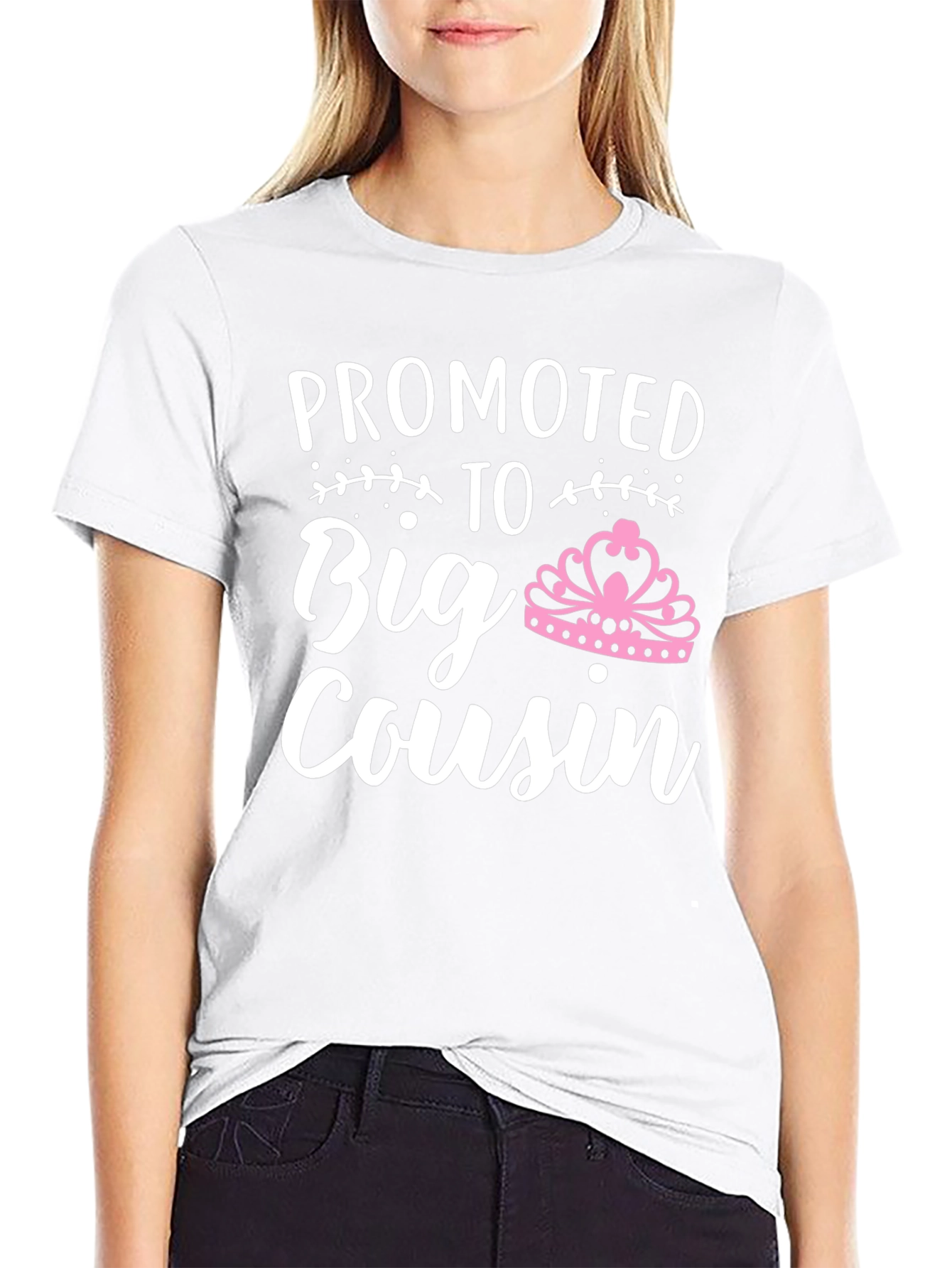 Promoted to Big Cousin T-Shirt - Black Tee