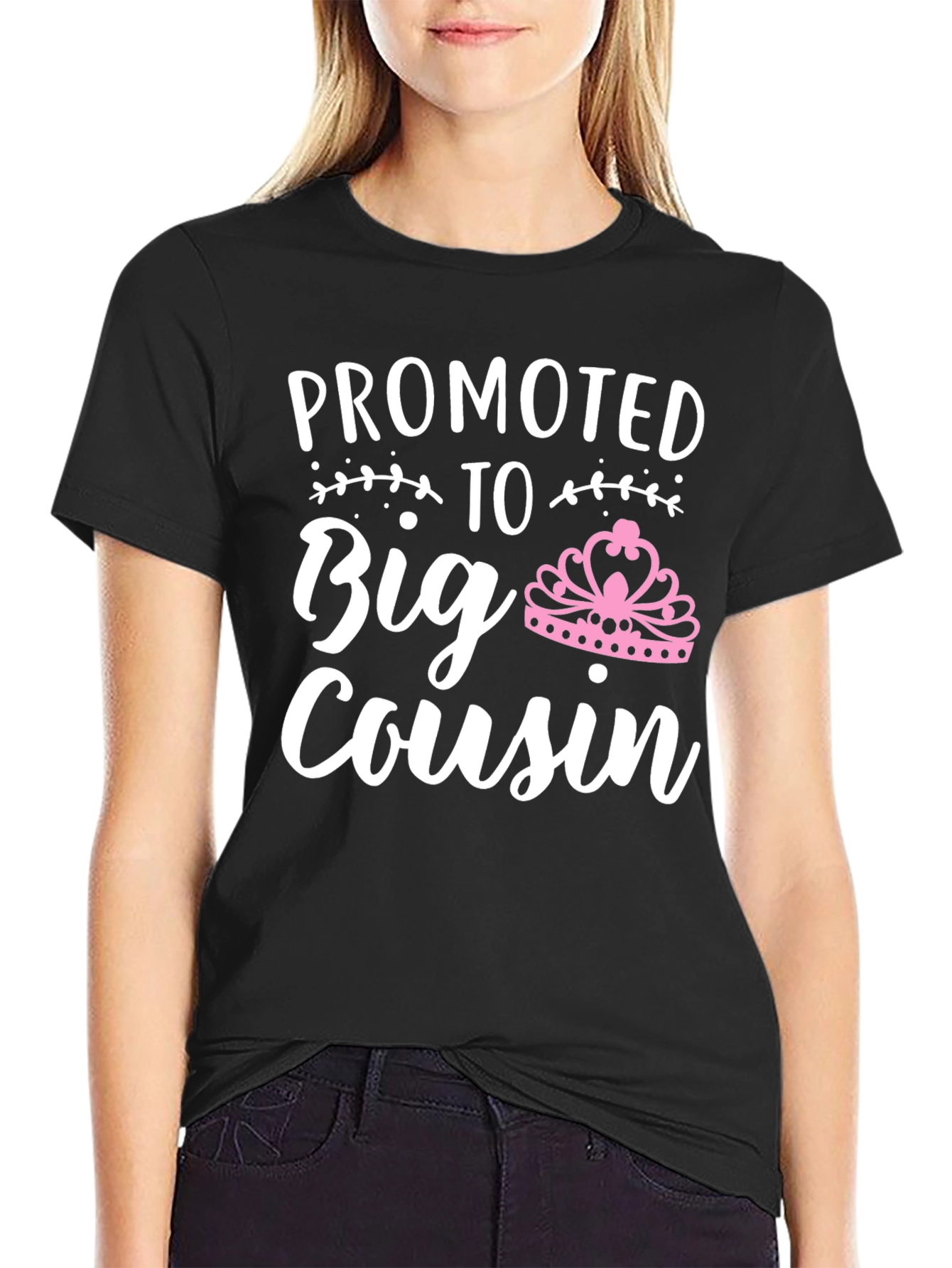 Promoted to Big Cousin T-Shirt - Black Tee