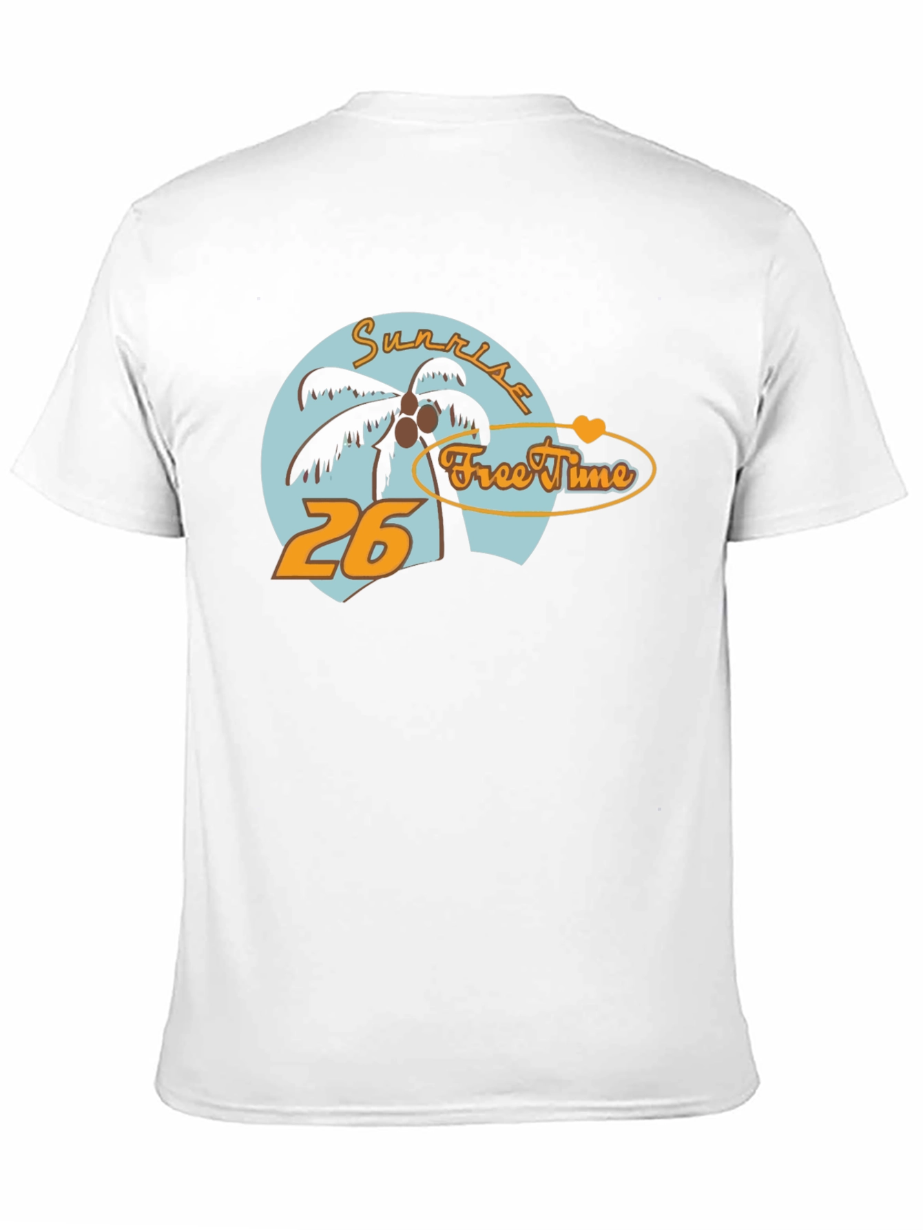 Sunrise Free Time Graphic Tee - Tropical Vibe T-Shirt