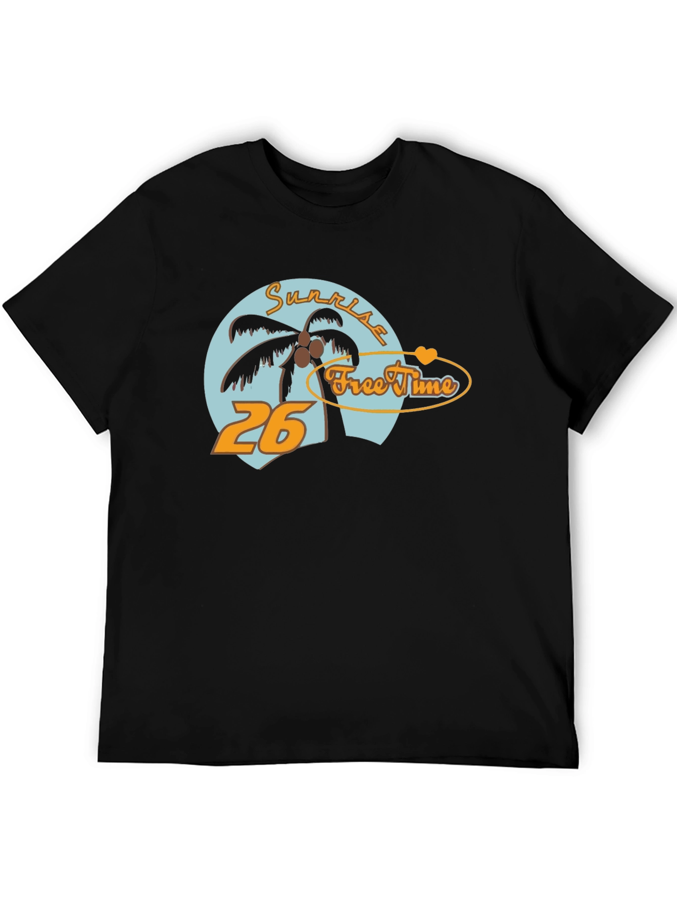 Sunrise Free Time Graphic Tee - Tropical Vibe T-Shirt