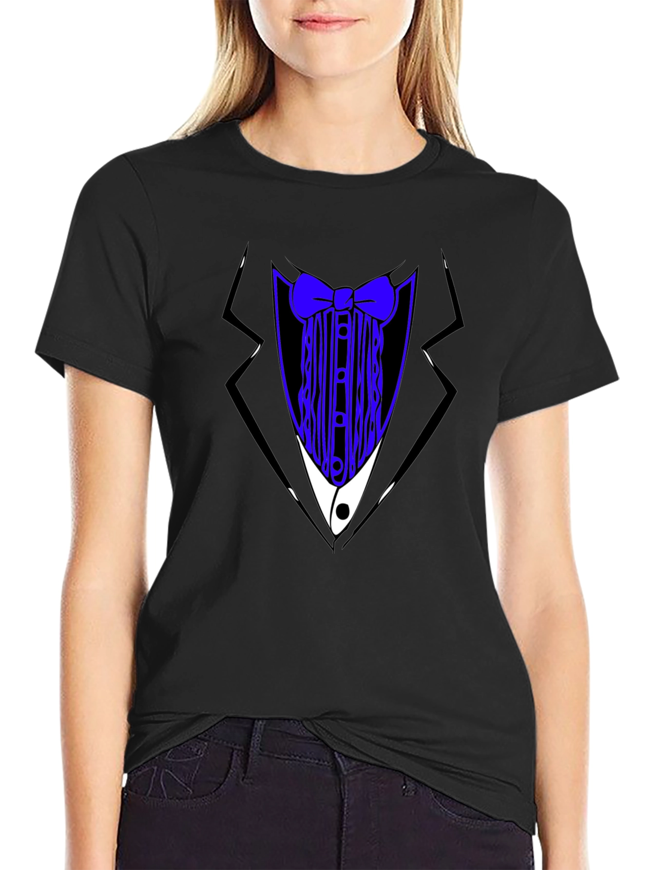 Tuxedo T-Shirt - Novelty Bowtie Design