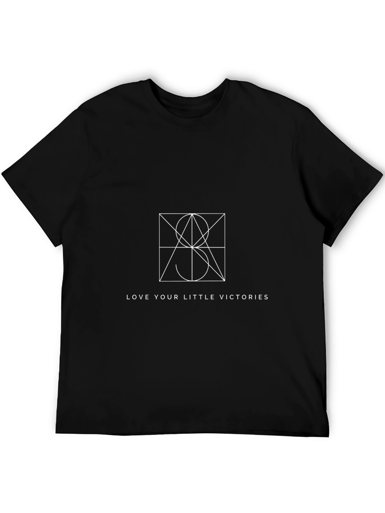 Geometric Black T-Shirt - Love Your Little Victories