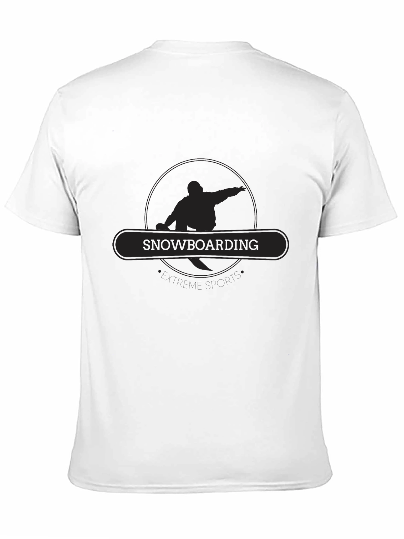 Snowboarding Silhouette Tee - Black Graphic T-Shirt