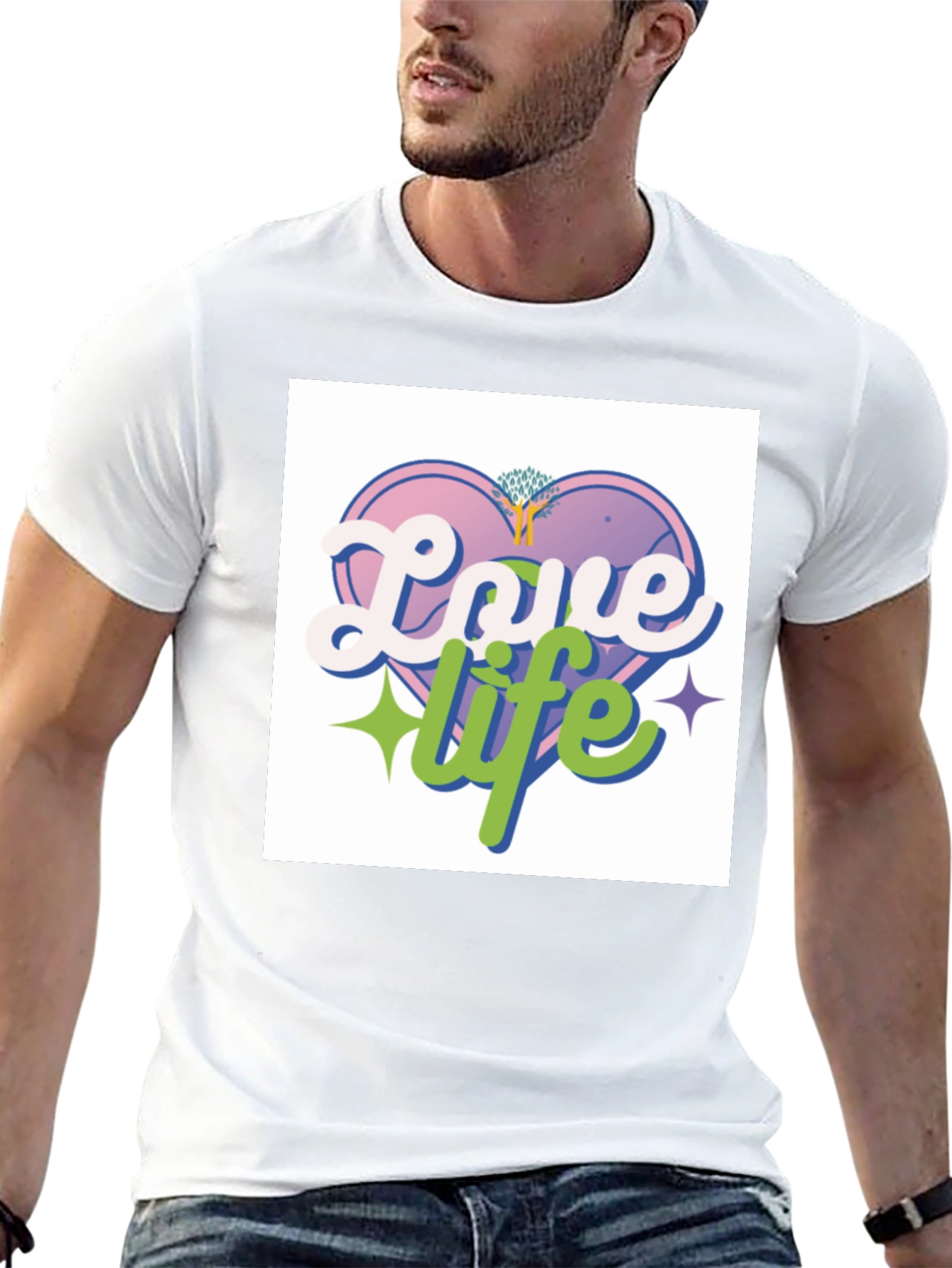 Love Life Graphic T-Shirt - Soft Cotton Blend