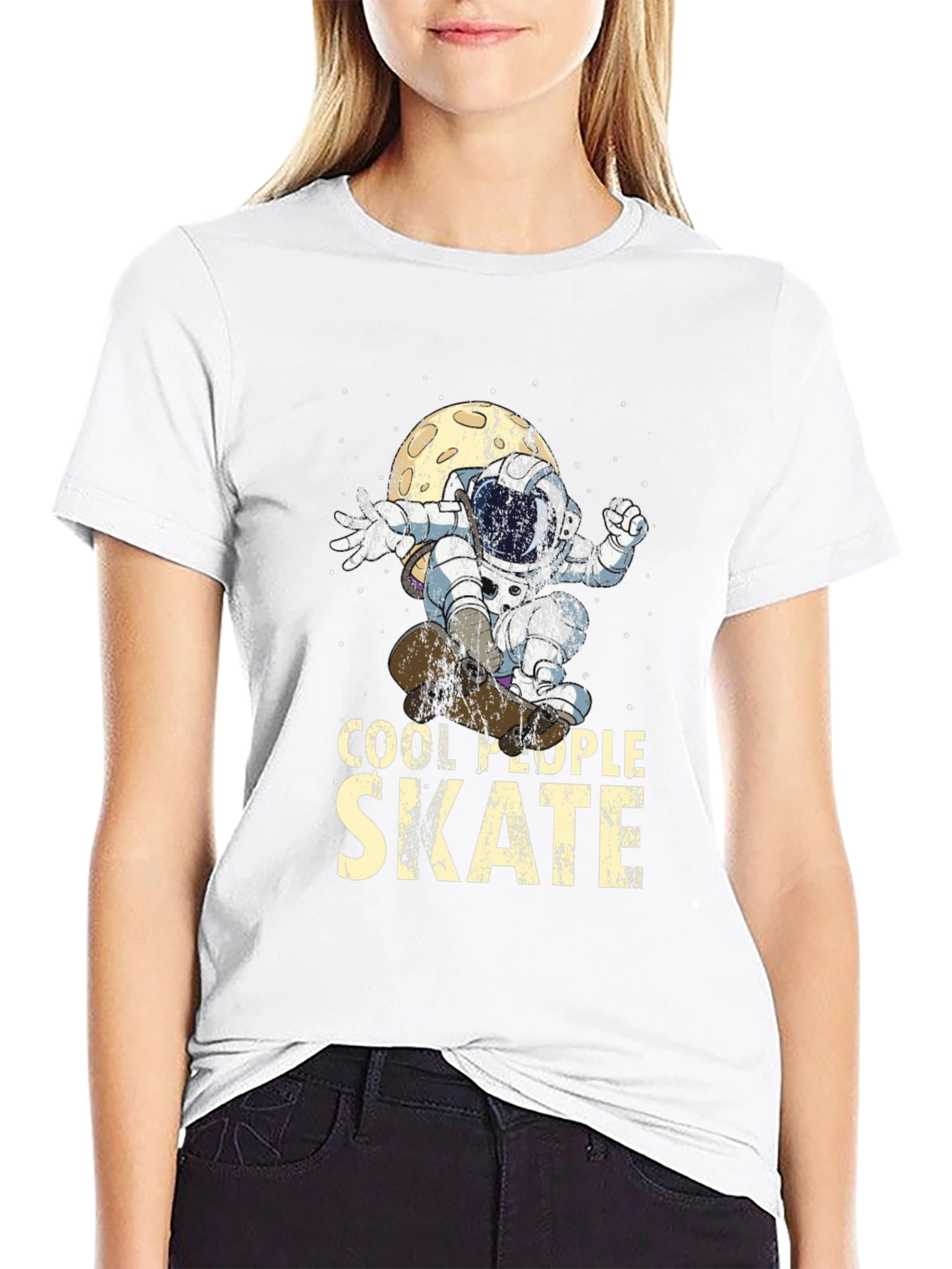 Cool People Skate Astronaut T-Shirt
