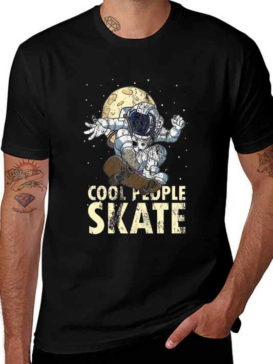 Cool People Skate Astronaut T-Shirt