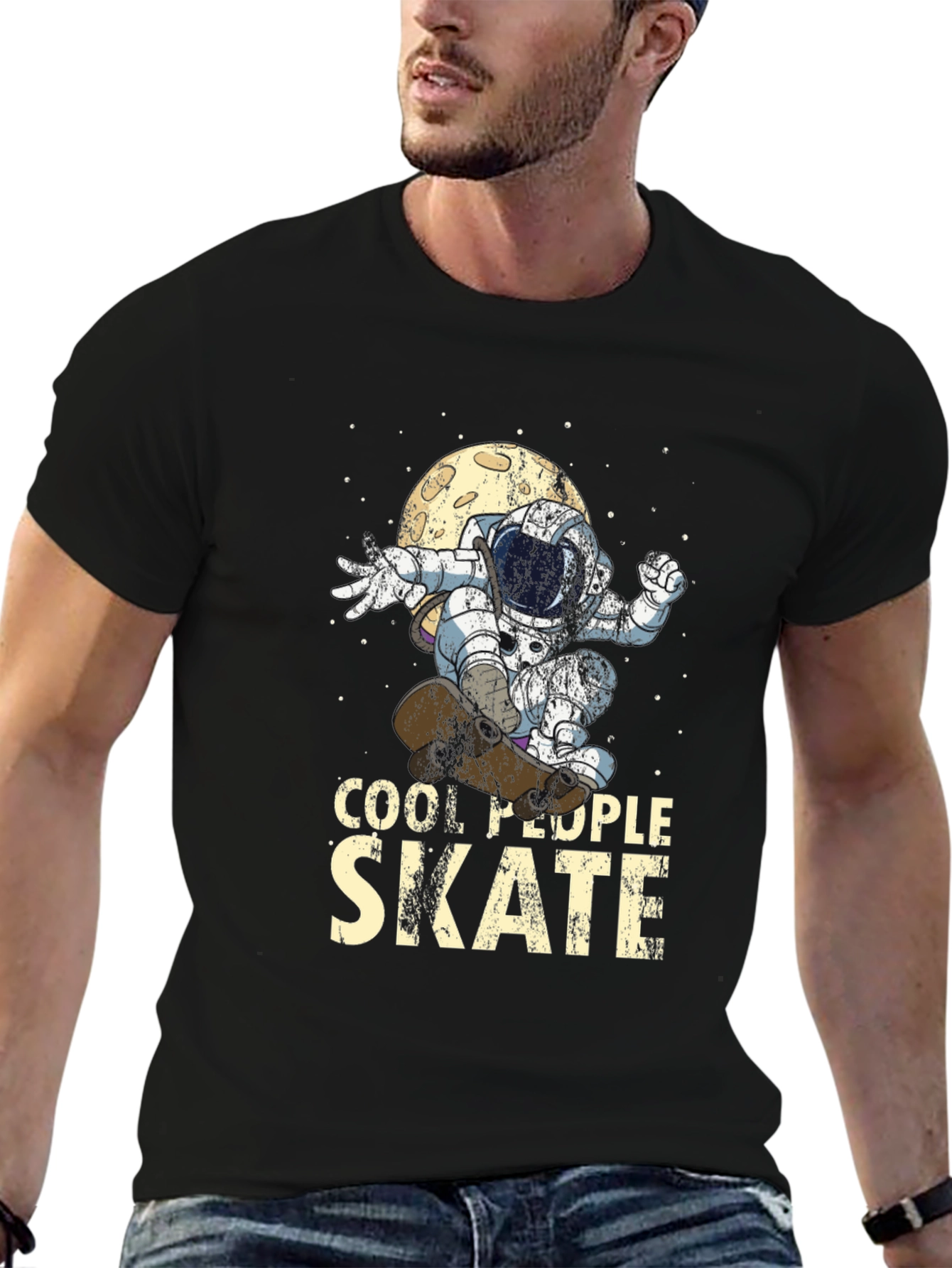 Cool People Skate Astronaut T-Shirt