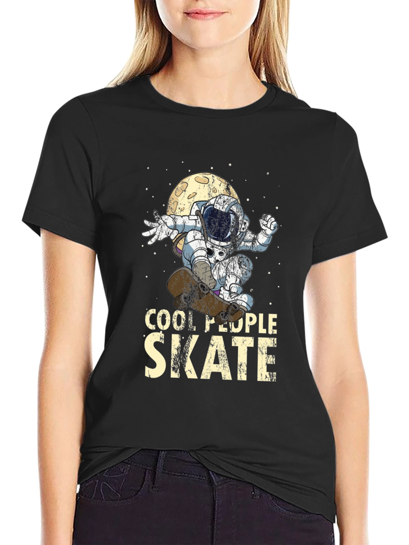 Cool People Skate Astronaut T-Shirt
