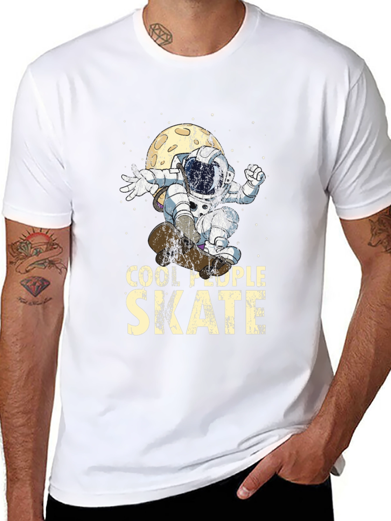 Cool People Skate Astronaut T-Shirt
