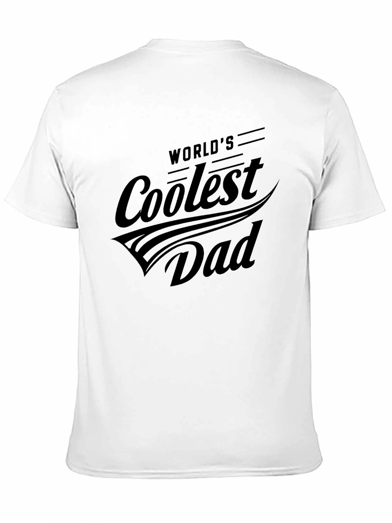 Worlds Coolest Dad Black T-Shirt