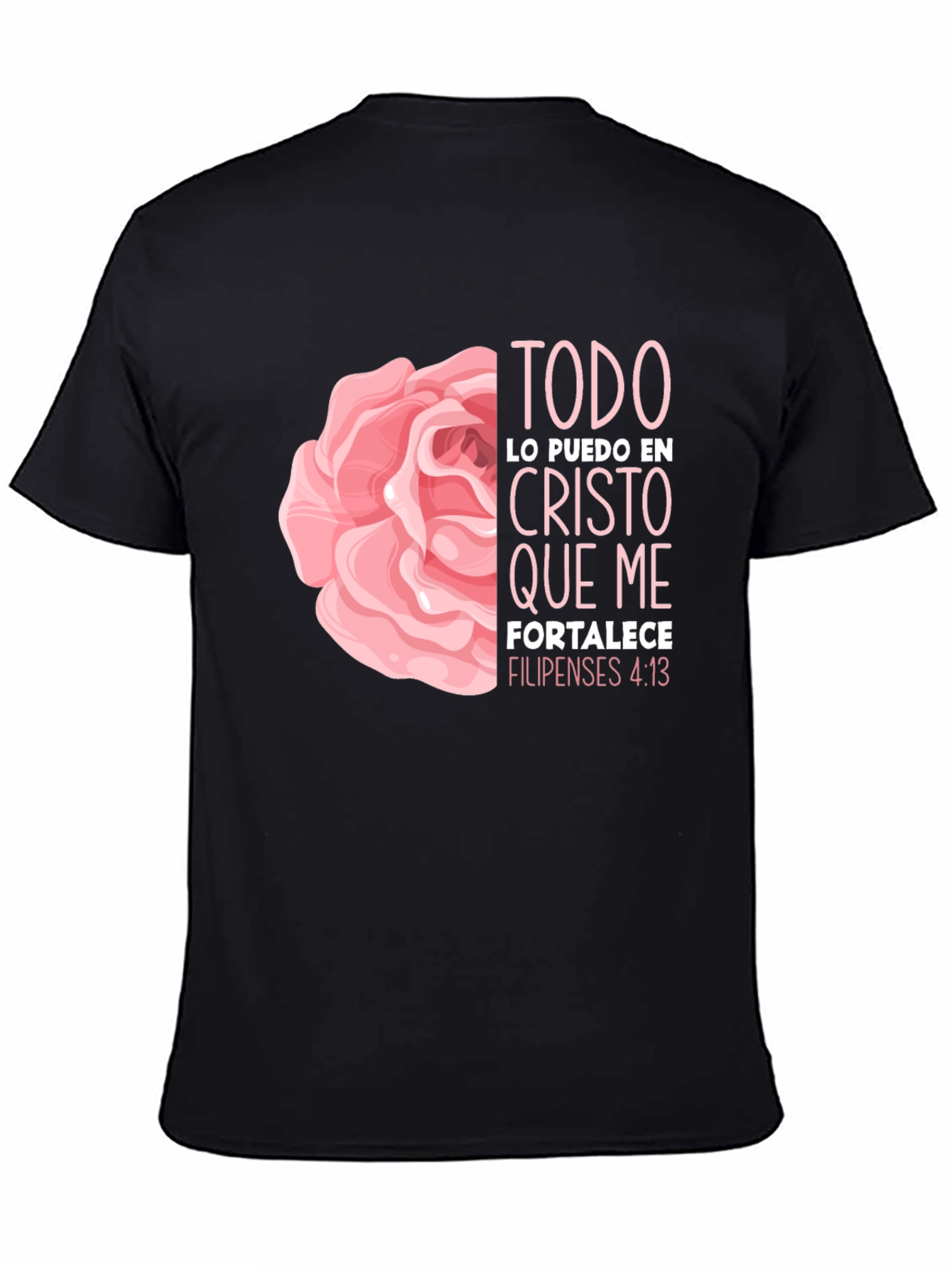 Faith Rose T-Shirt - Philippians 4:13