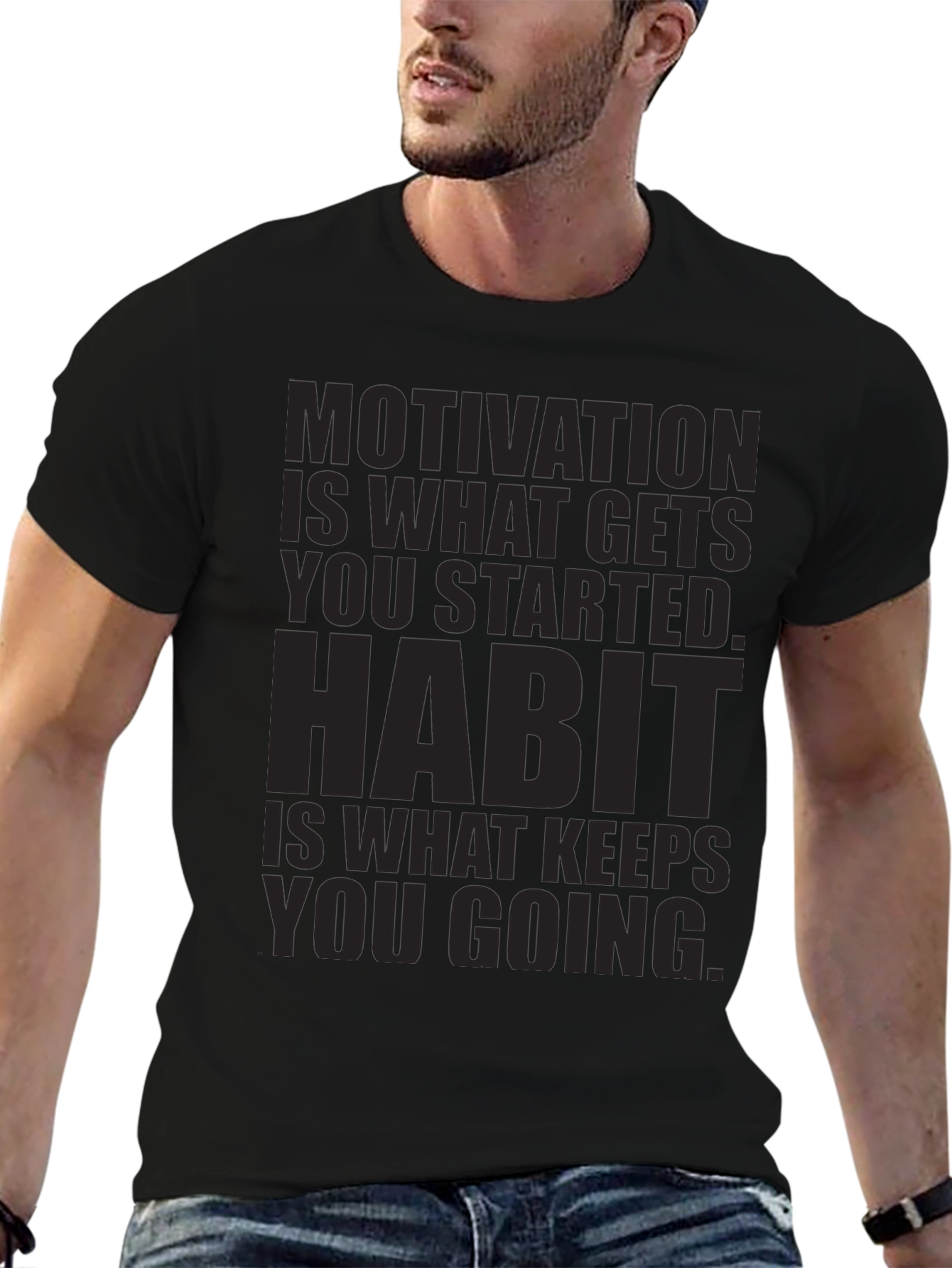 Motivation & Habit Graphic T-Shirt