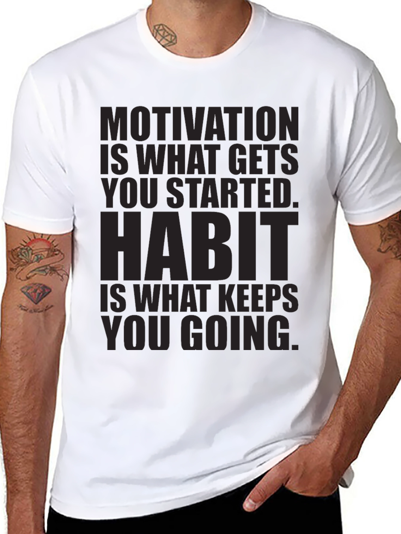 Motivation & Habit Graphic T-Shirt