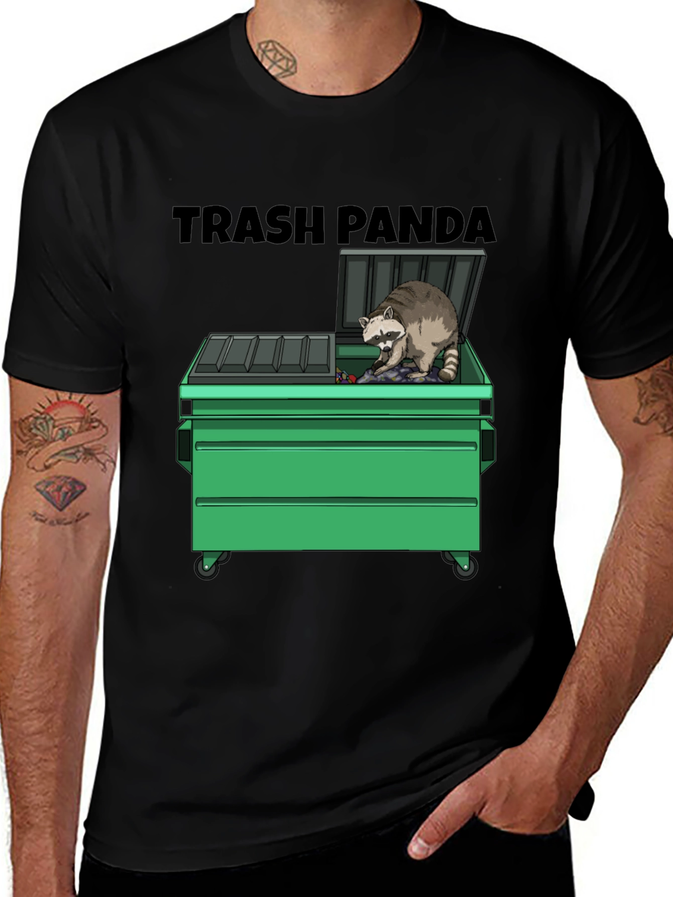 Trash Panda Graphic T-Shirt - Funny Raccoon Tee