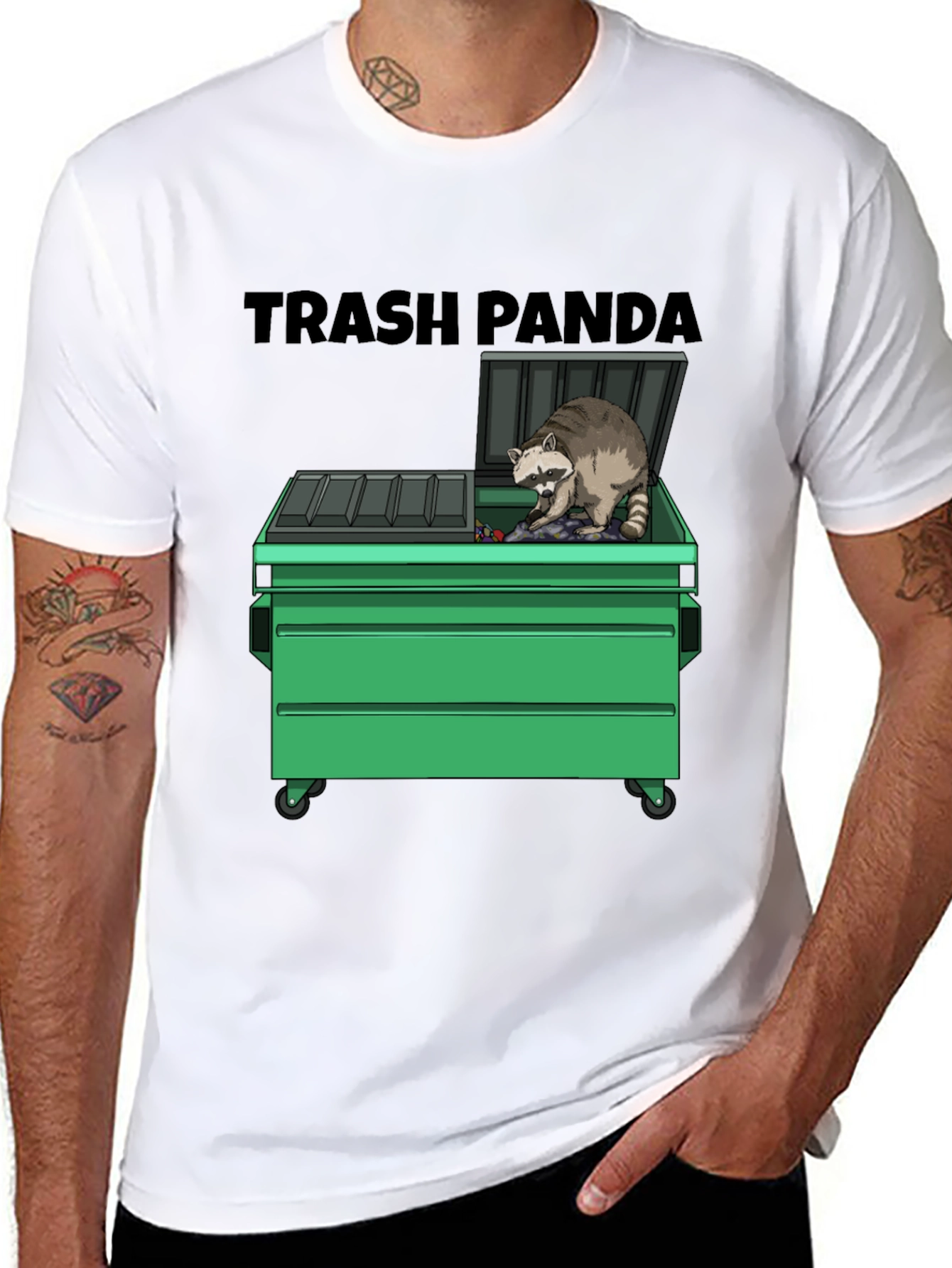 Trash Panda Graphic T-Shirt - Funny Raccoon Tee