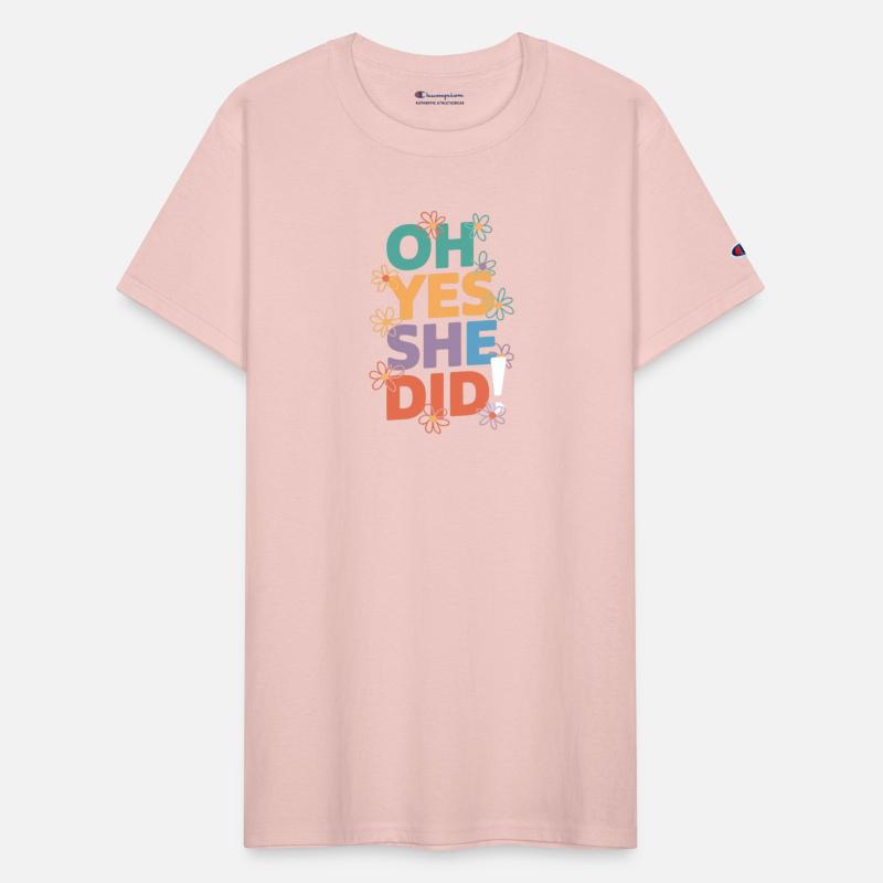 Oh Yes She Did! Floral Typography