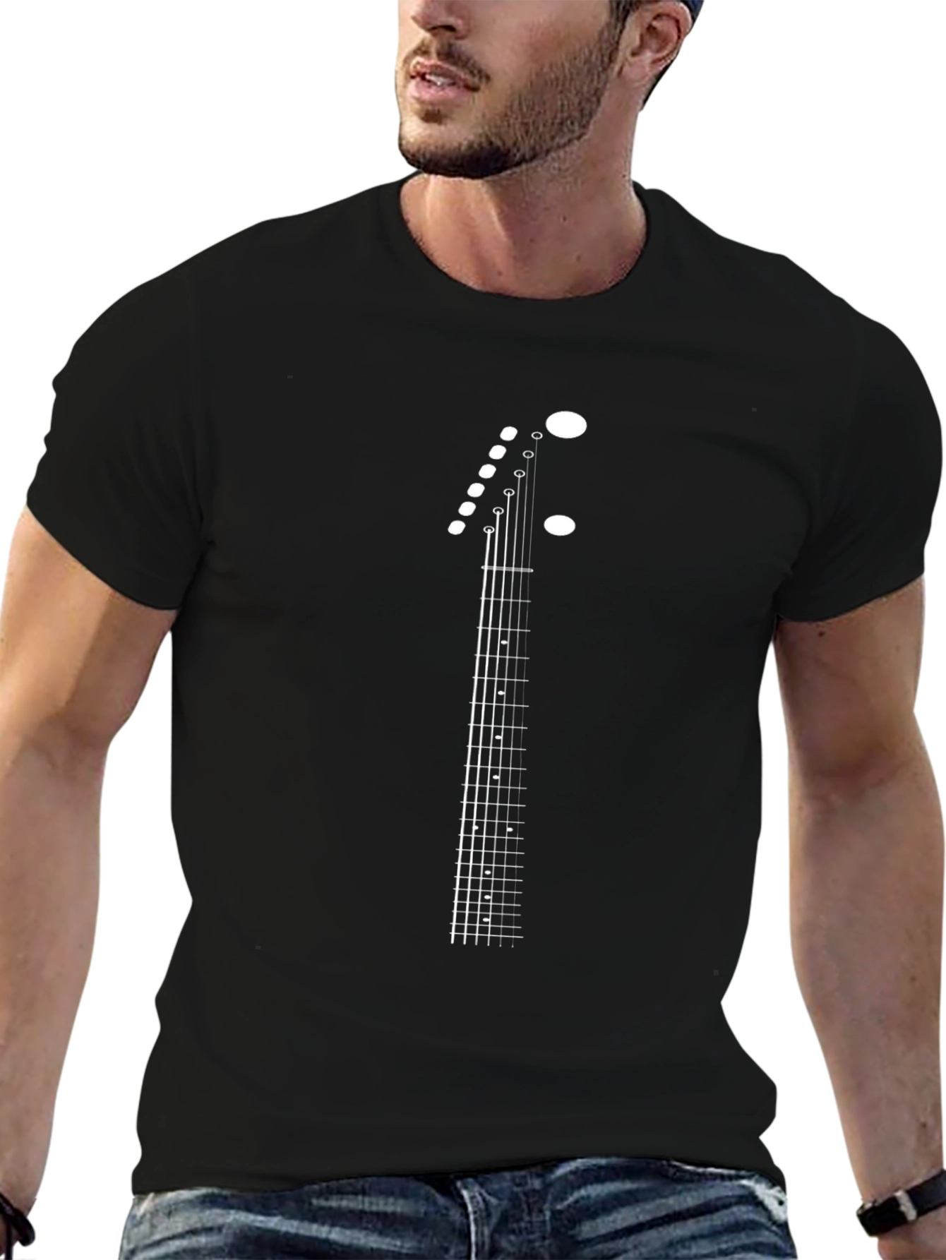 Guitar Fretboard Graphic Tee - Music Lovers T-Shirt