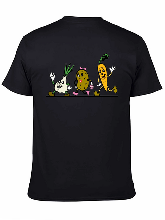 Cartoon Vegetable Graphic Tee