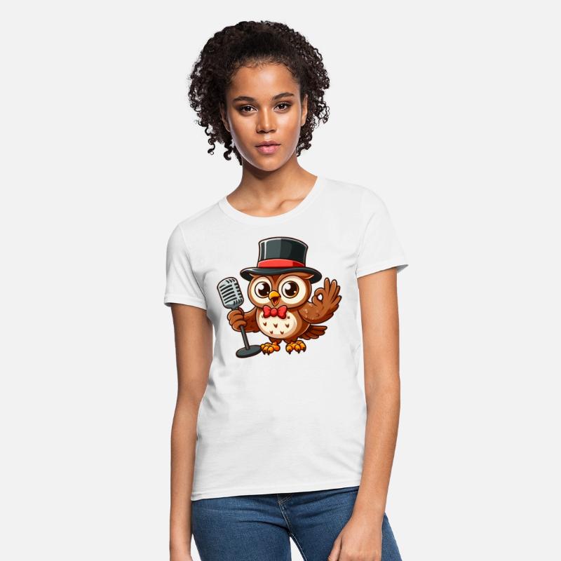 Owl Jolson Singing with a Top Hat