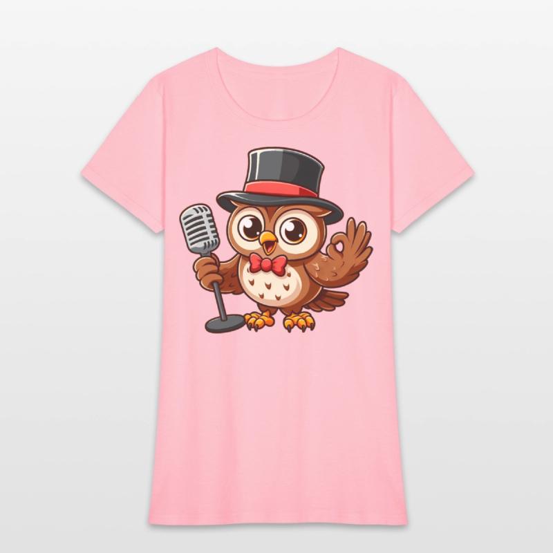 Owl Jolson Singing with a Top Hat