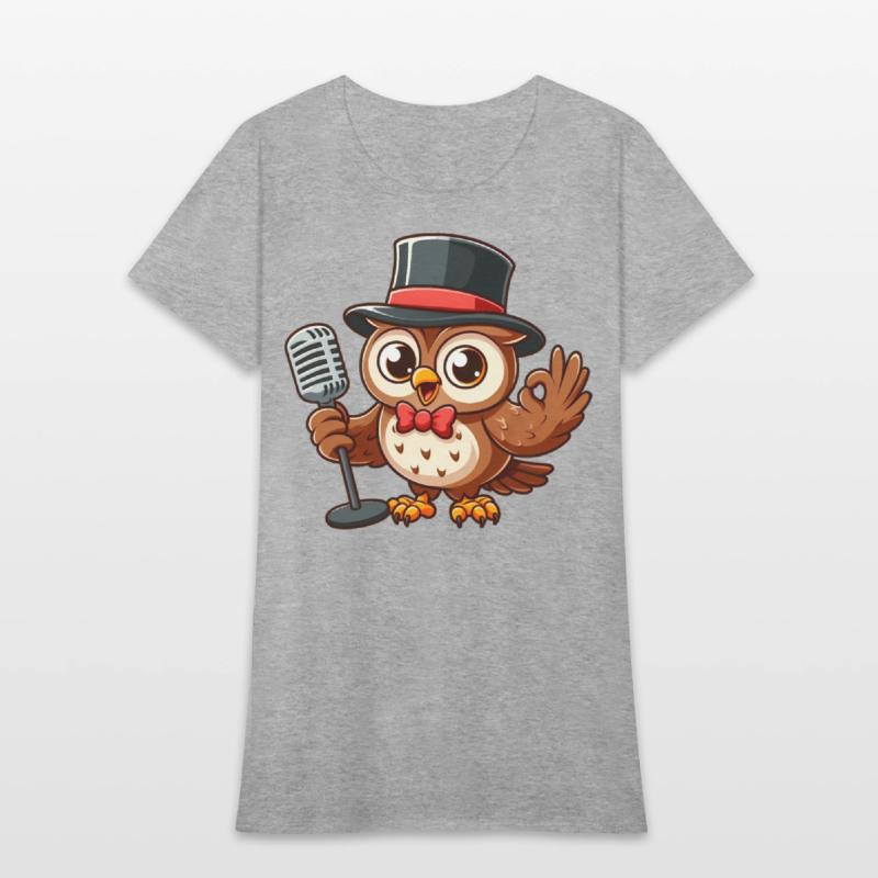 Owl Jolson Singing with a Top Hat