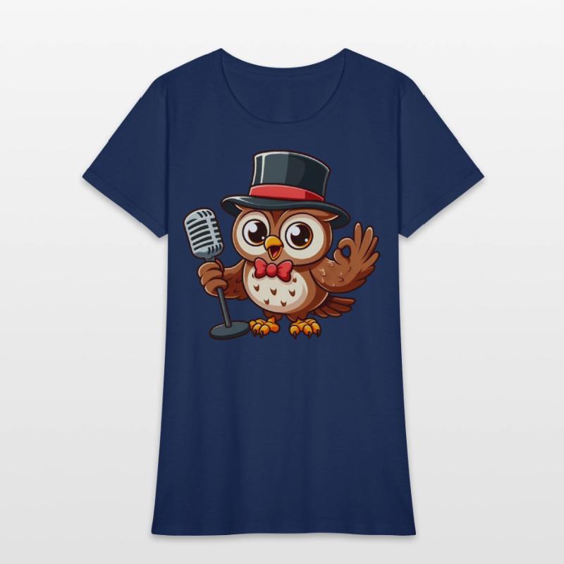 Owl Jolson Singing with a Top Hat